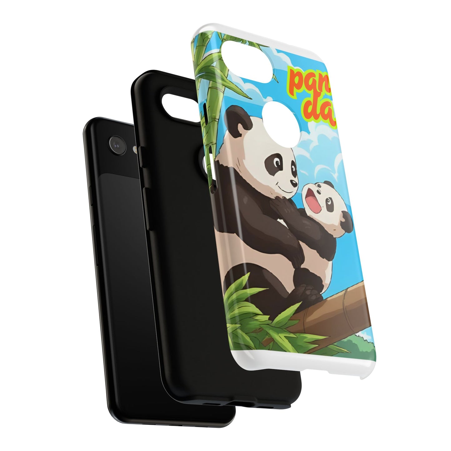 Panda Phone Case - Cute Panda Mom and Baby Design, Phone Cover for Animal Lovers, Gift for Kids and Adults, Jungle Vibe, Fun Accessory