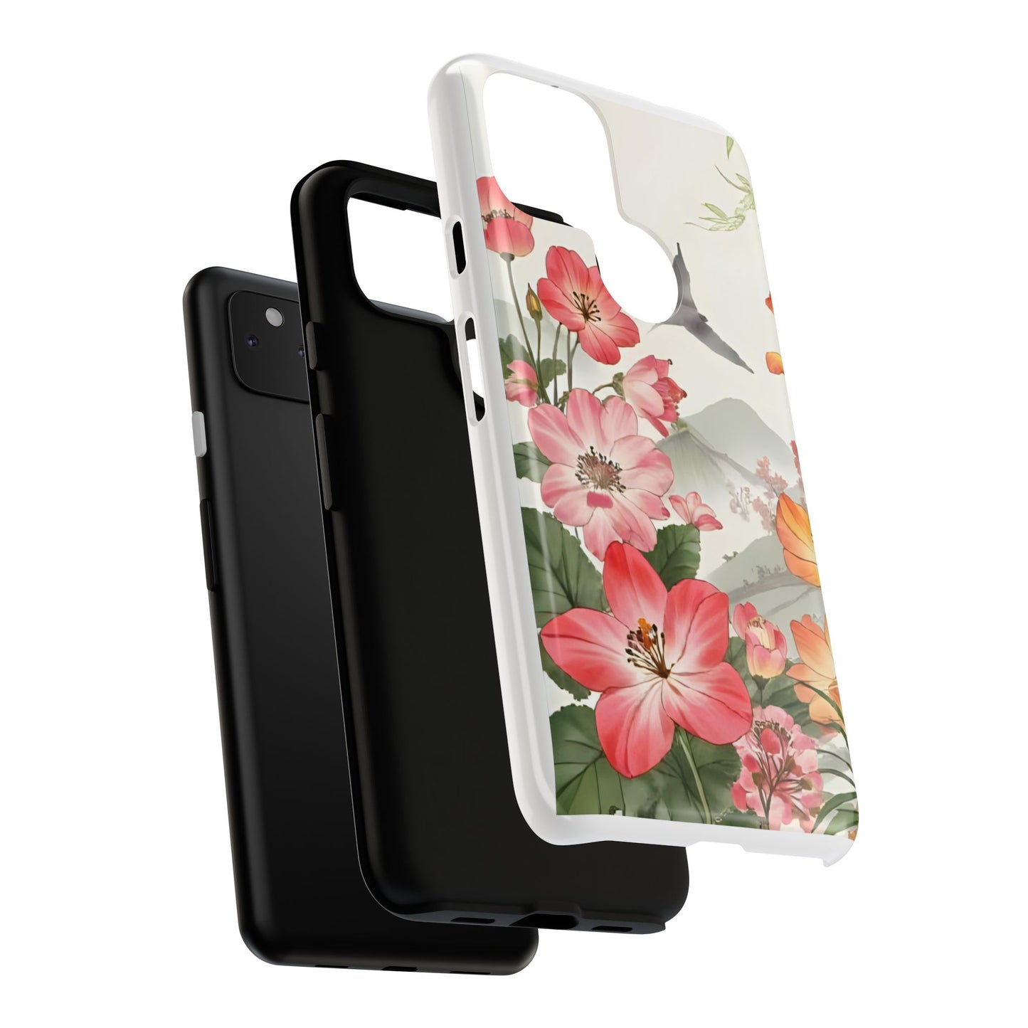 Floral Phone Case, Tough Cases, Smartphone Accessories, Gift for Her, Nature Lover's Present, Floral Design, Spring Style