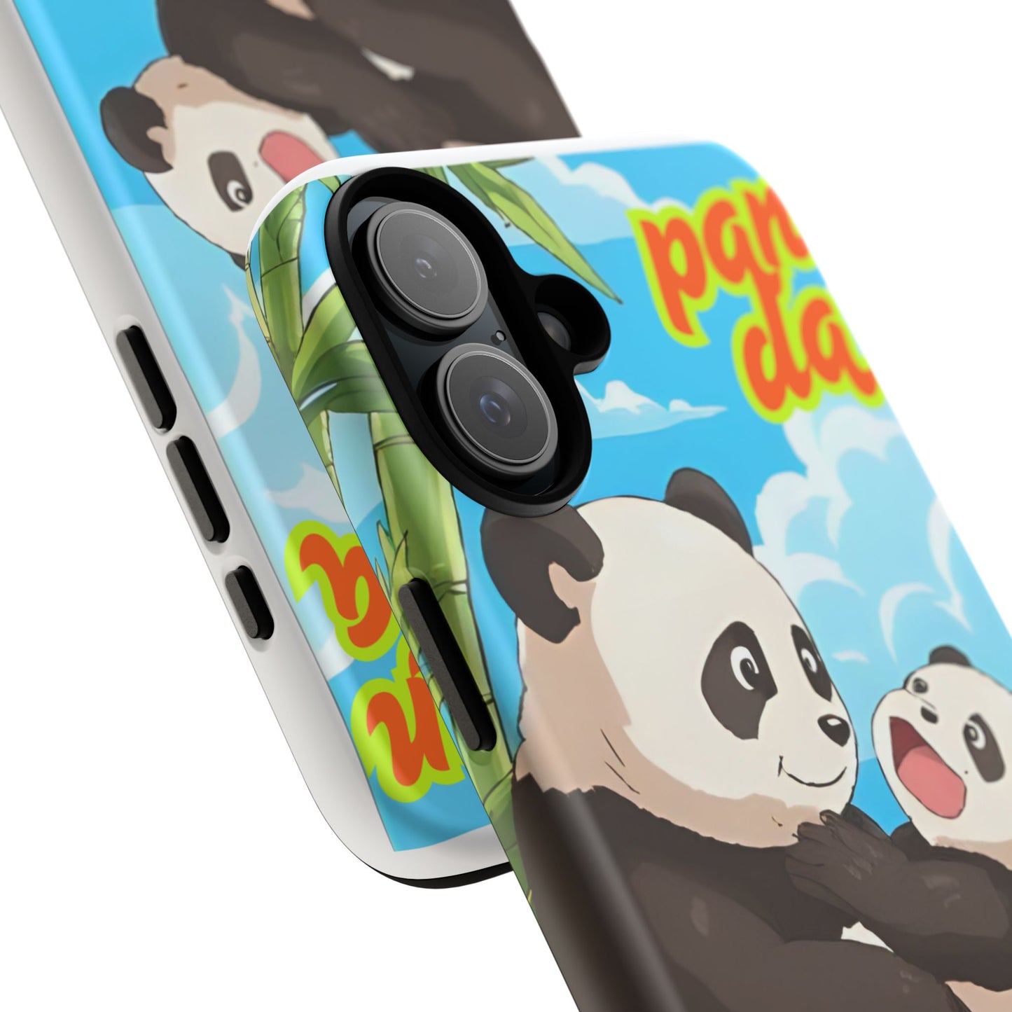 Panda Phone Case - Cute Panda Mom and Baby Design, Phone Cover for Animal Lovers, Gift for Kids and Adults, Jungle Vibe, Fun Accessory