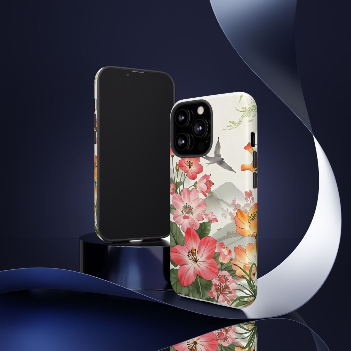 Floral Phone Case, Tough Cases, Smartphone Accessories, Gift for Her, Nature Lover's Present, Floral Design, Spring Style