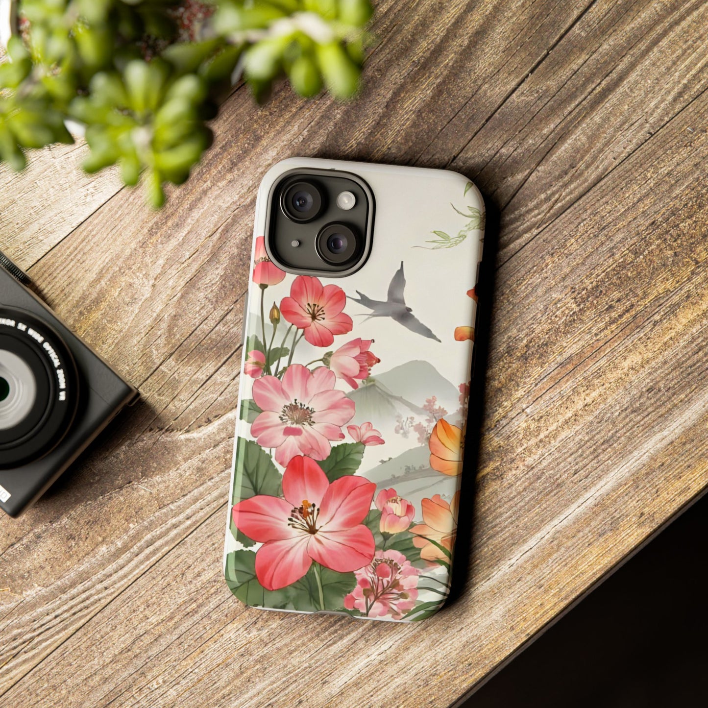 Floral Phone Case, Tough Cases, Smartphone Accessories, Gift for Her, Nature Lover's Present, Floral Design, Spring Style