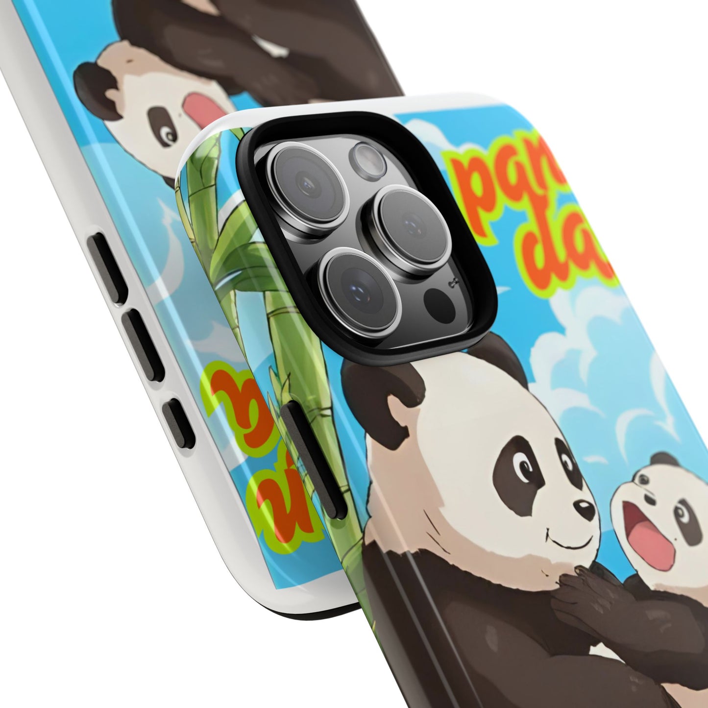 Panda Phone Case - Cute Panda Mom and Baby Design, Phone Cover for Animal Lovers, Gift for Kids and Adults, Jungle Vibe, Fun Accessory