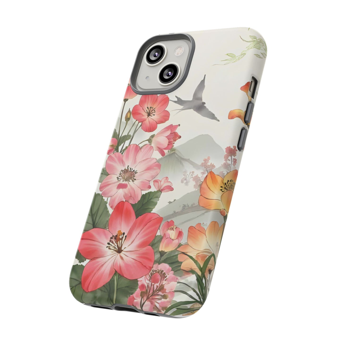Floral Phone Case, Tough Cases, Smartphone Accessories, Gift for Her, Nature Lover's Present, Floral Design, Spring Style