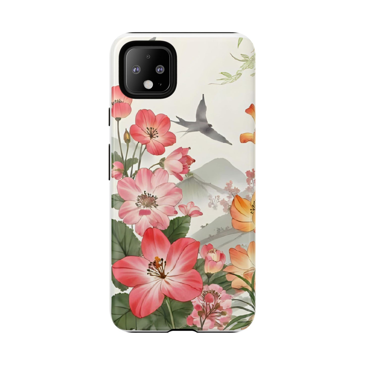 Floral Phone Case, Tough Cases, Smartphone Accessories, Gift for Her, Nature Lover's Present, Floral Design, Spring Style