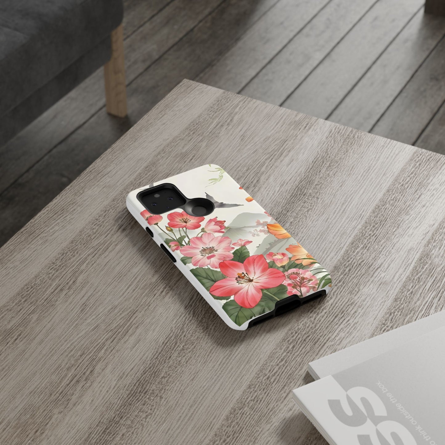 Floral Phone Case, Tough Cases, Smartphone Accessories, Gift for Her, Nature Lover's Present, Floral Design, Spring Style