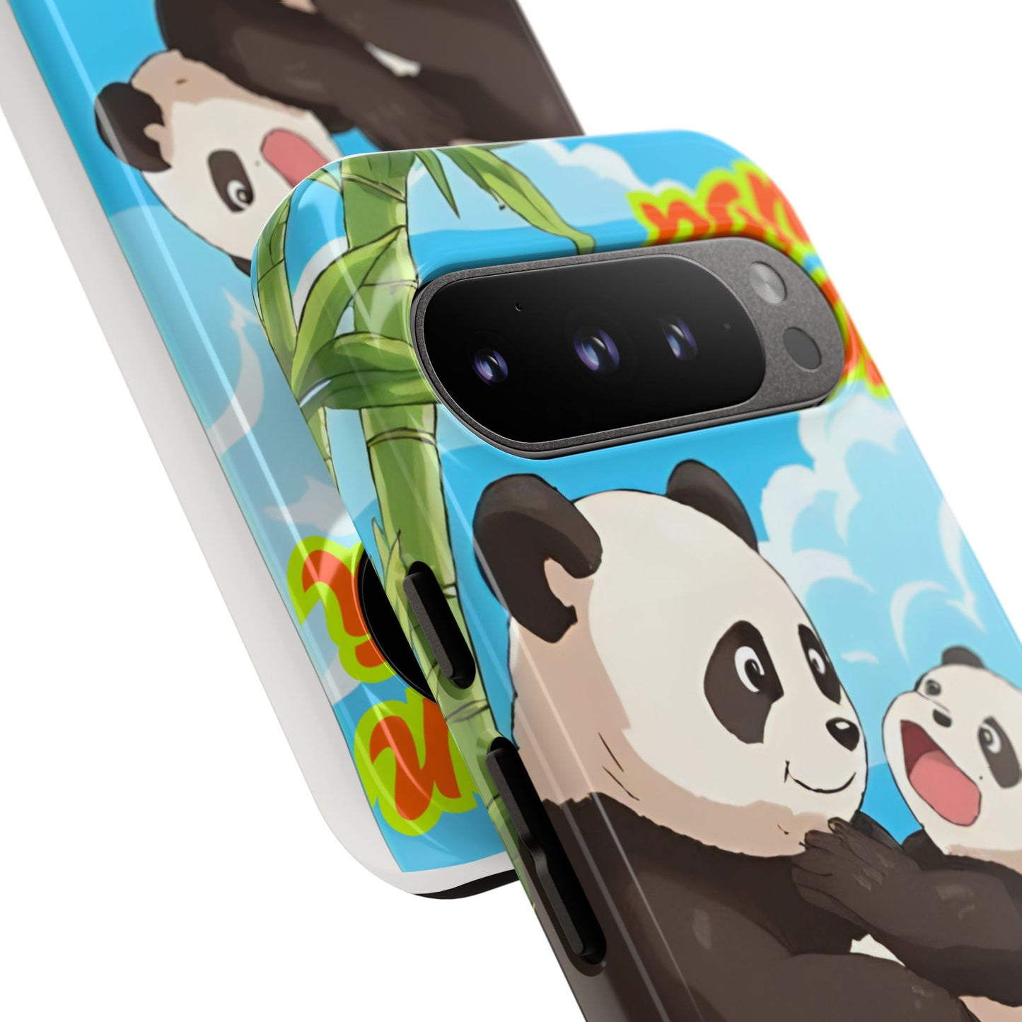 Panda Phone Case - Cute Panda Mom and Baby Design, Phone Cover for Animal Lovers, Gift for Kids and Adults, Jungle Vibe, Fun Accessory