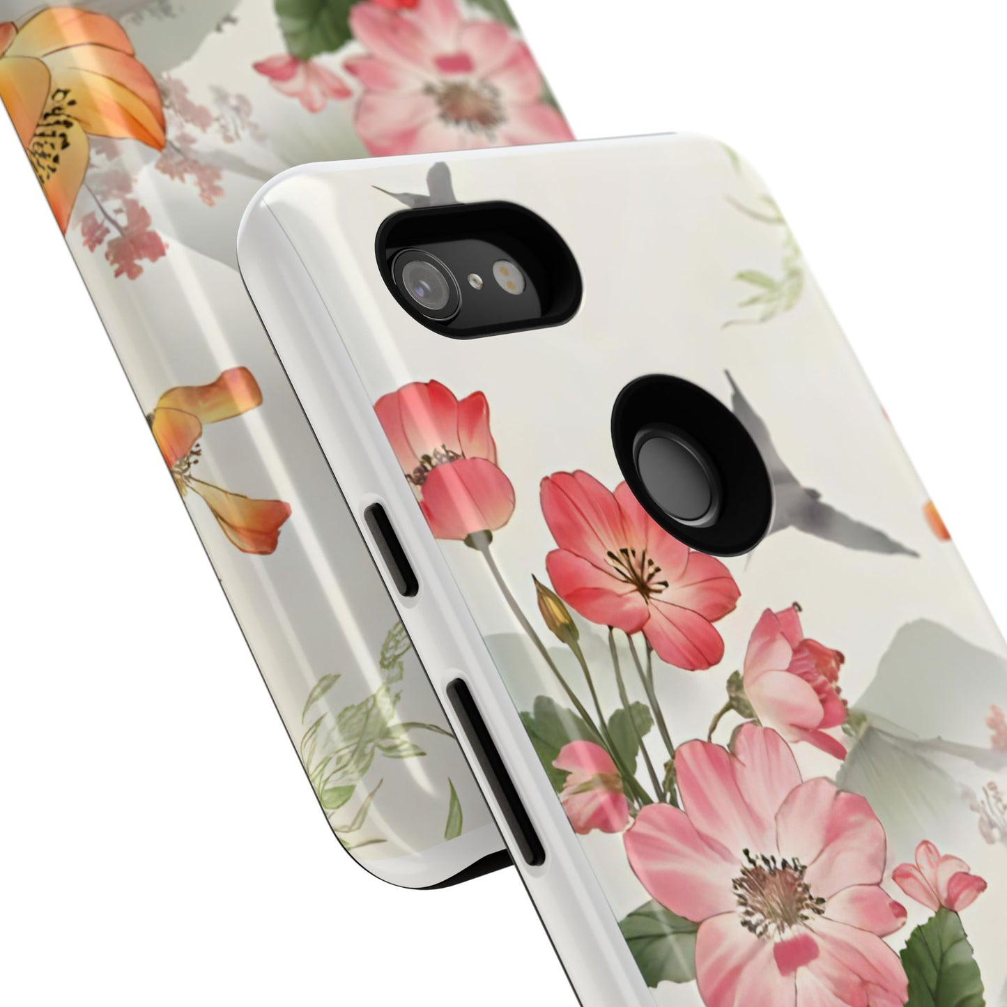 Floral Phone Case, Tough Cases, Smartphone Accessories, Gift for Her, Nature Lover's Present, Floral Design, Spring Style