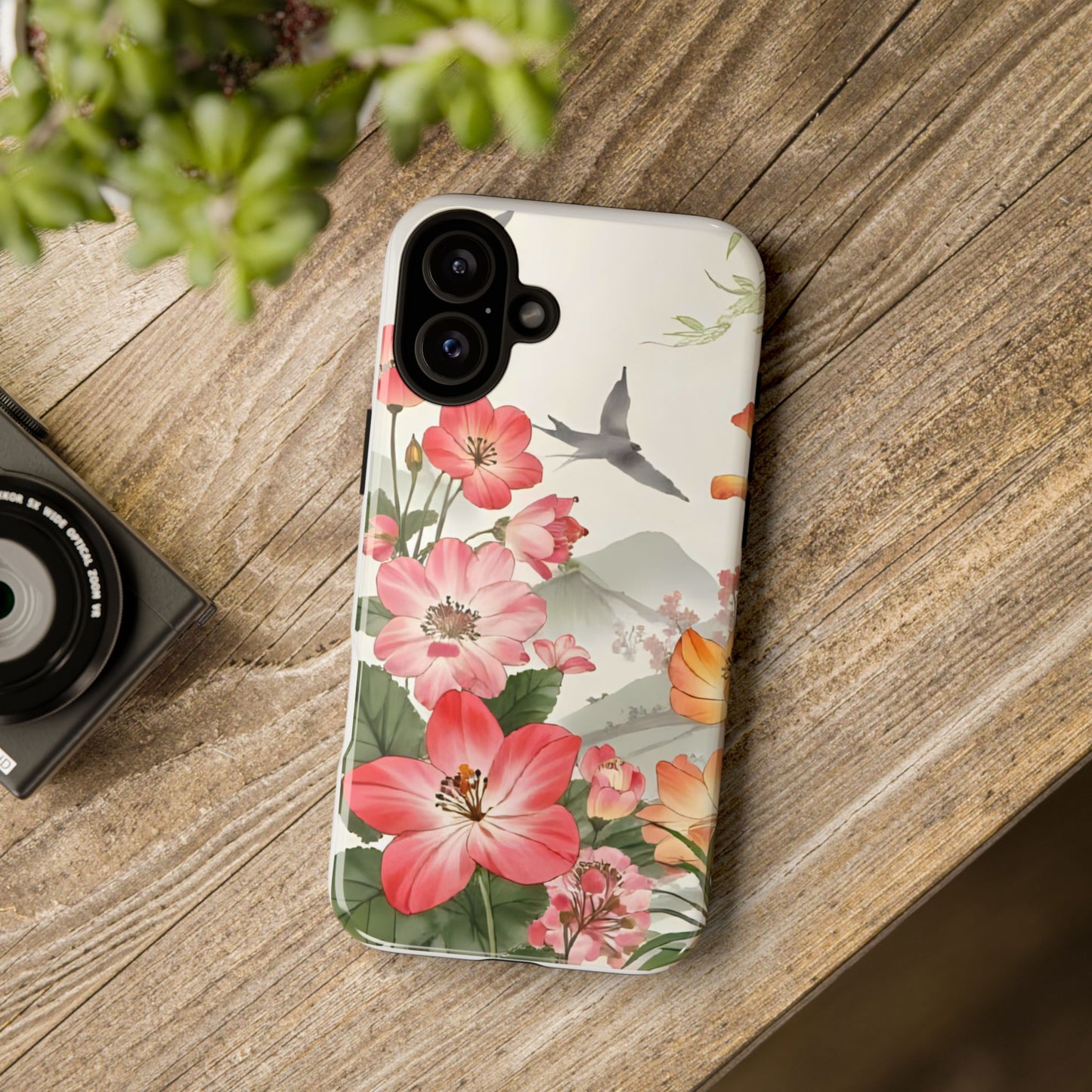 Floral Phone Case, Tough Cases, Smartphone Accessories, Gift for Her, Nature Lover's Present, Floral Design, Spring Style