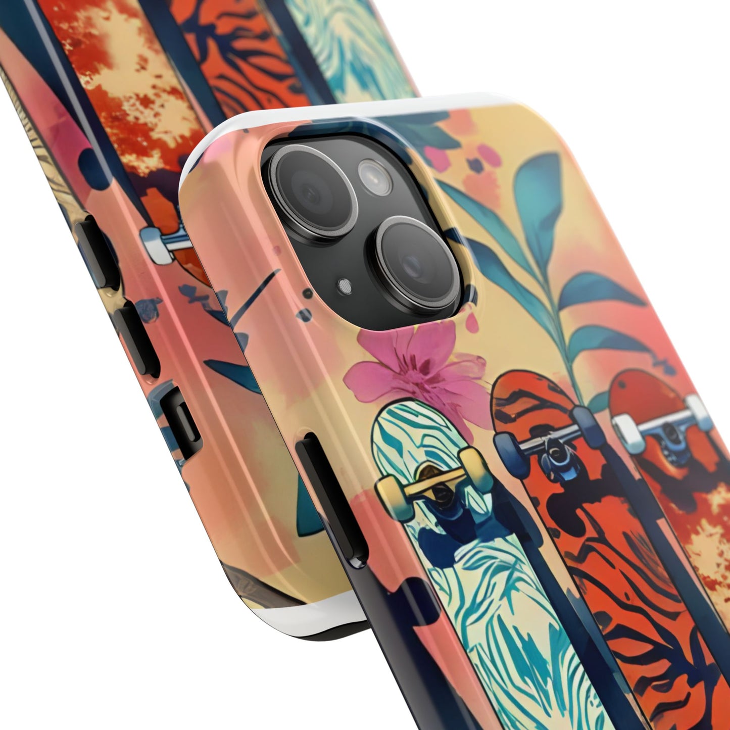 Skateboard Art Phone Cases | Tough Phone Covers for Skaters | Unique Gift for Skateboard Lovers, Trendy Protection, Custom Designs