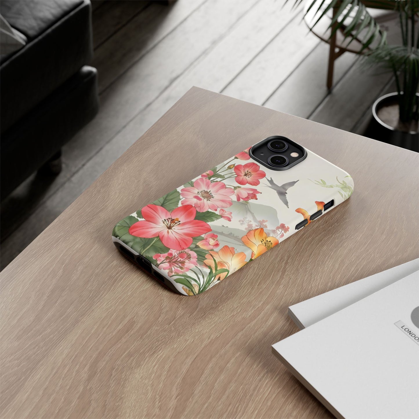 Floral Phone Case, Tough Cases, Smartphone Accessories, Gift for Her, Nature Lover's Present, Floral Design, Spring Style