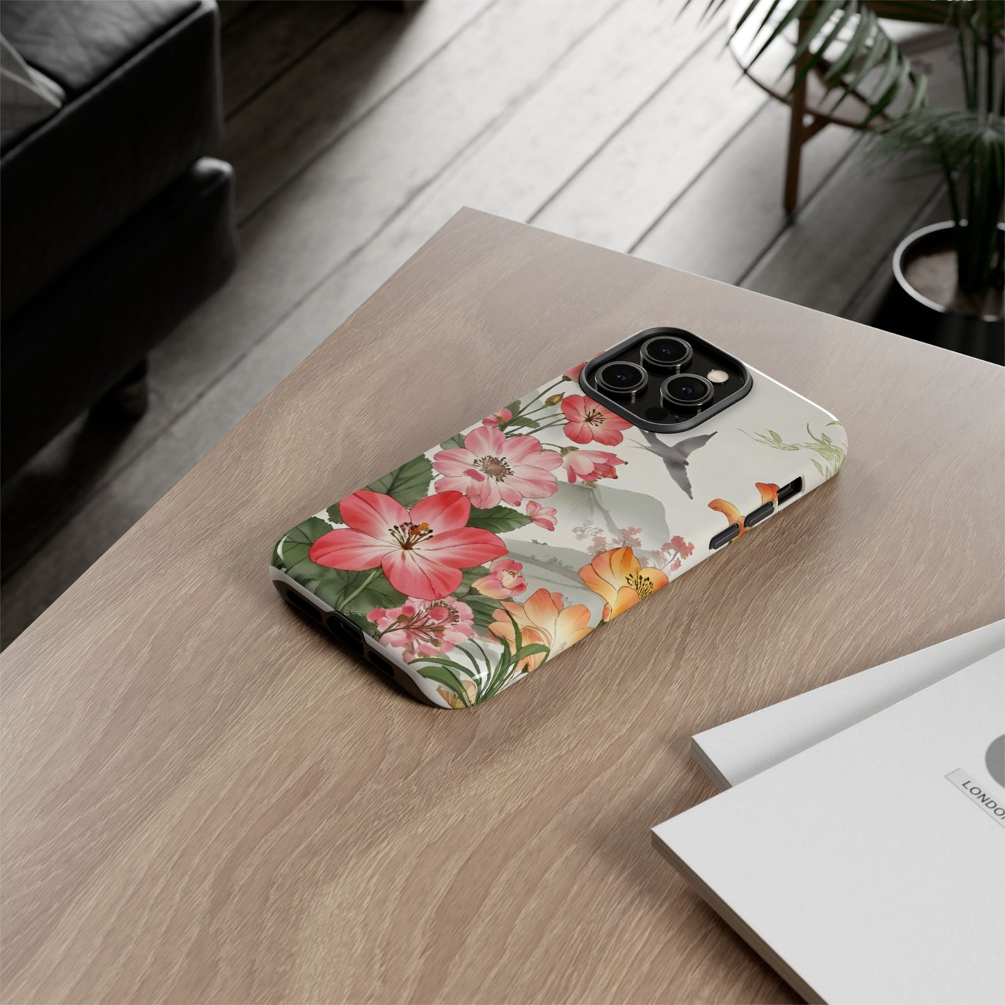 Floral Phone Case, Tough Cases, Smartphone Accessories, Gift for Her, Nature Lover's Present, Floral Design, Spring Style