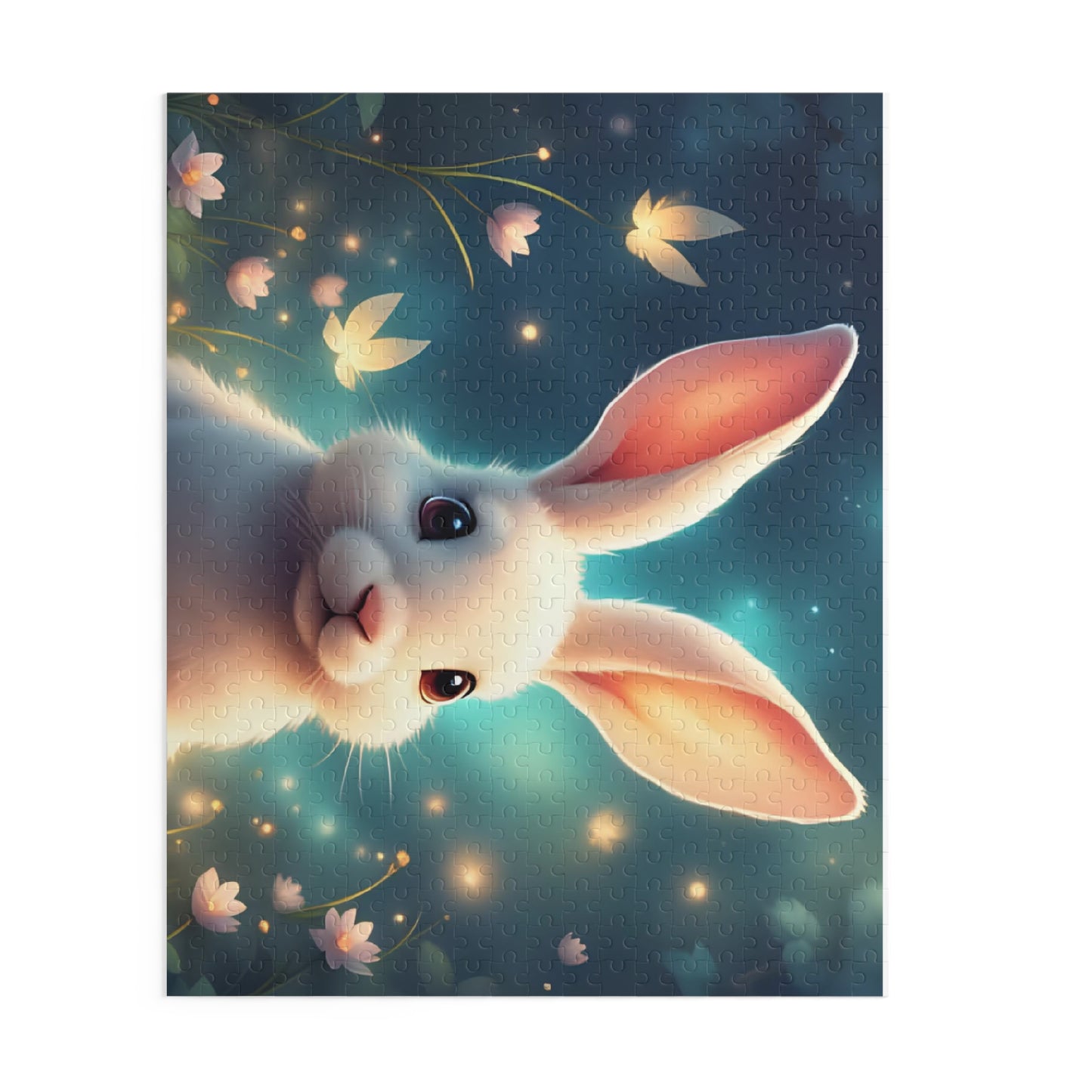Charming Bunny Puzzle - 120, 252, 500-Piece Options, Eco-Friendly Gift, Family Activity, Kid's Birthday, Easter Decor, Fun Challenge