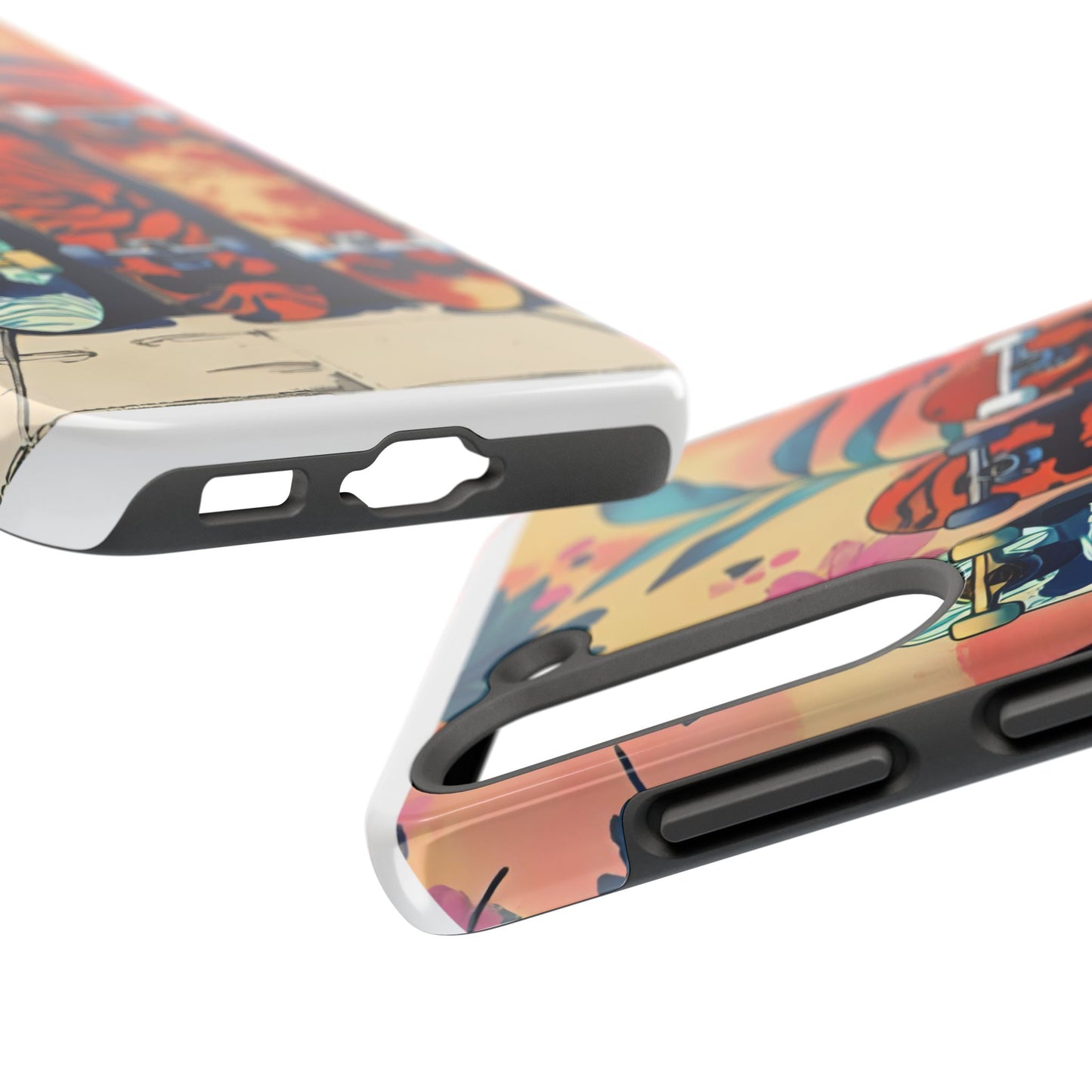 Skateboard Art Phone Cases | Tough Phone Covers for Skaters | Unique Gift for Skateboard Lovers, Trendy Protection, Custom Designs