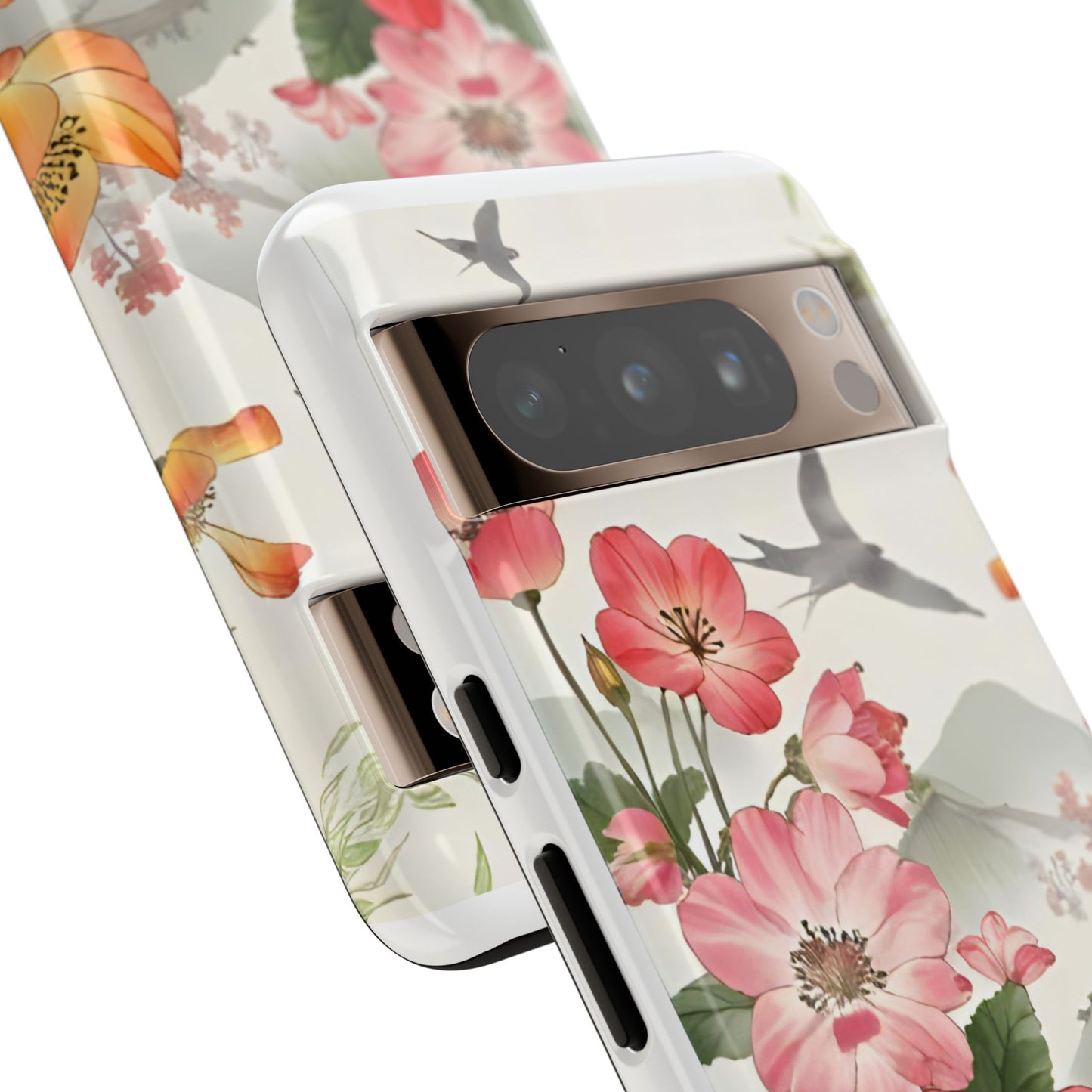 Floral Phone Case, Tough Cases, Smartphone Accessories, Gift for Her, Nature Lover's Present, Floral Design, Spring Style