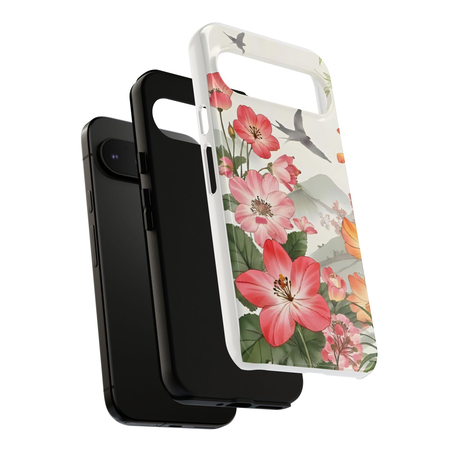 Floral Phone Case, Tough Cases, Smartphone Accessories, Gift for Her, Nature Lover's Present, Floral Design, Spring Style