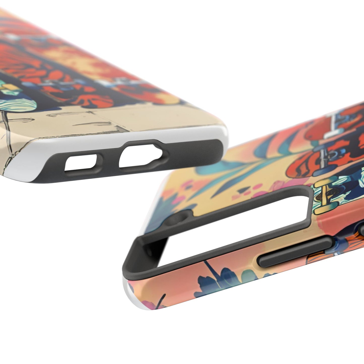Skateboard Art Phone Cases | Tough Phone Covers for Skaters | Unique Gift for Skateboard Lovers, Trendy Protection, Custom Designs