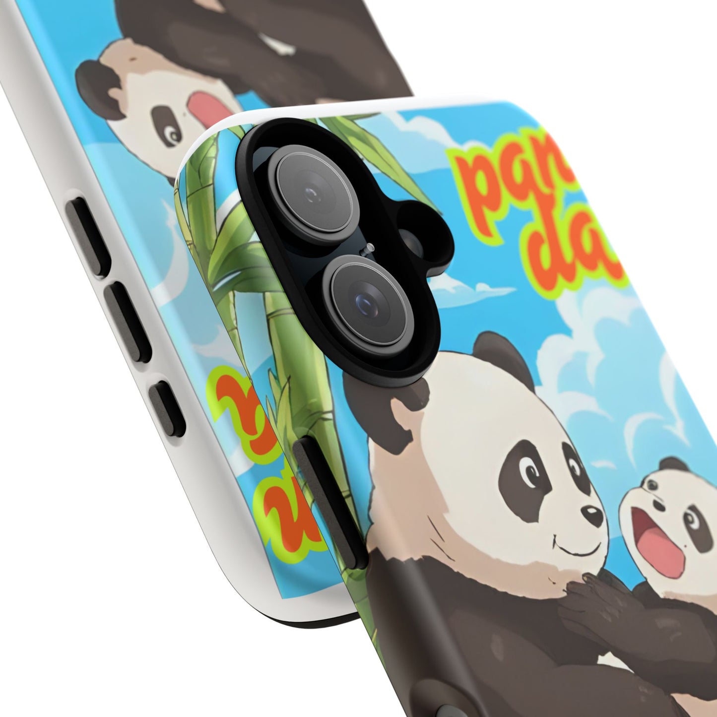 Panda Phone Case - Cute Panda Mom and Baby Design, Phone Cover for Animal Lovers, Gift for Kids and Adults, Jungle Vibe, Fun Accessory