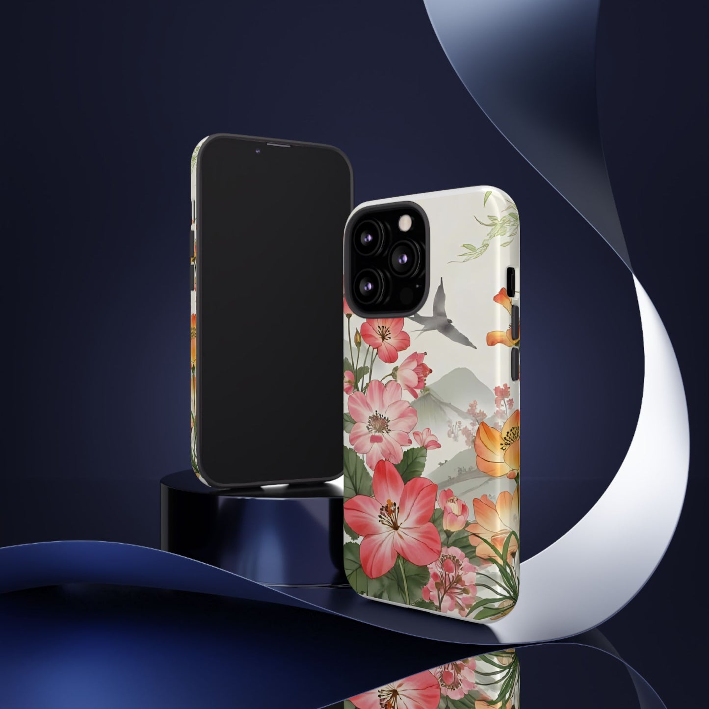 Floral Phone Case, Tough Cases, Smartphone Accessories, Gift for Her, Nature Lover's Present, Floral Design, Spring Style