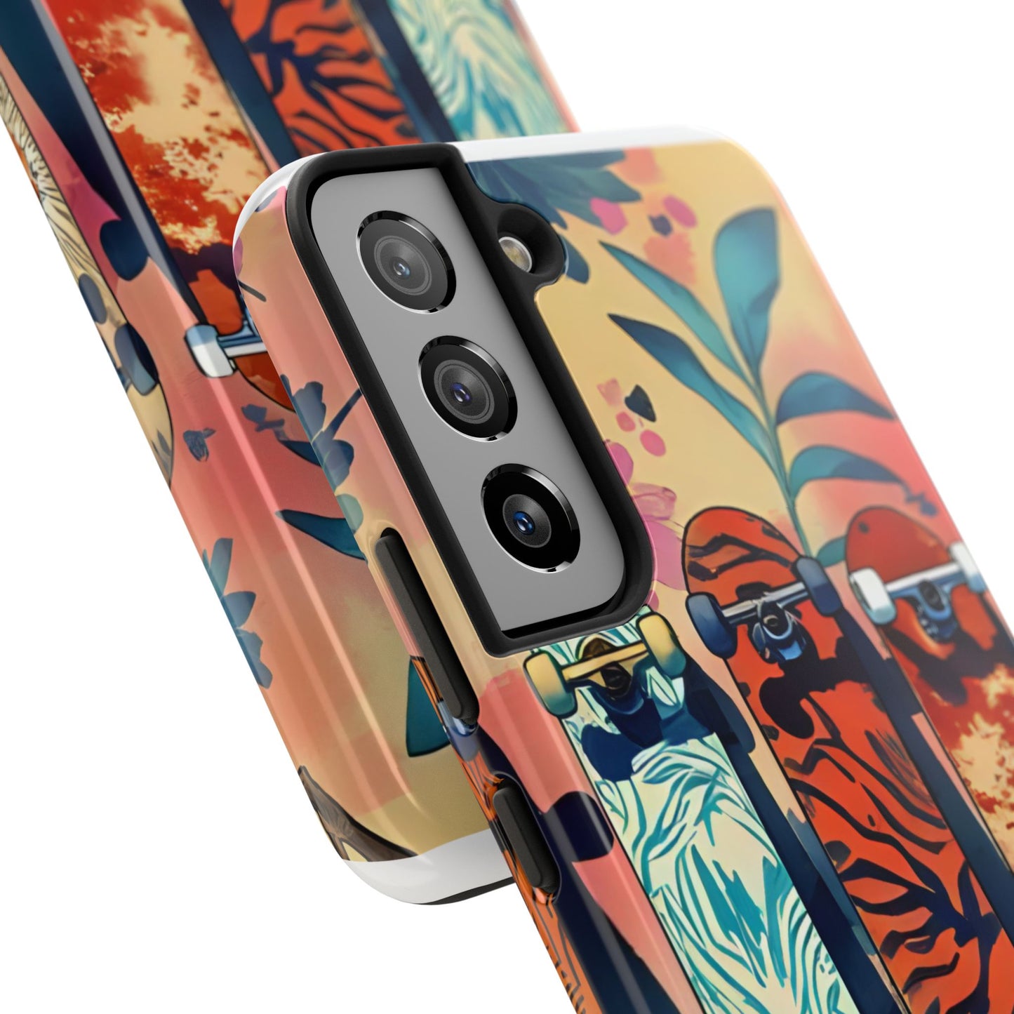 Skateboard Art Phone Cases | Tough Phone Covers for Skaters | Unique Gift for Skateboard Lovers, Trendy Protection, Custom Designs