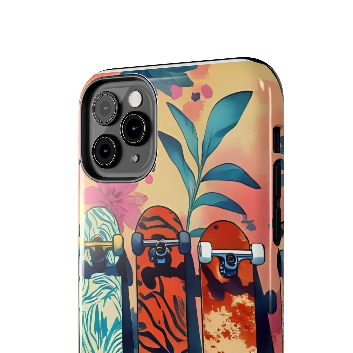 Skateboard Art Phone Cases | Tough Phone Covers for Skaters | Unique Gift for Skateboard Lovers, Trendy Protection, Custom Designs