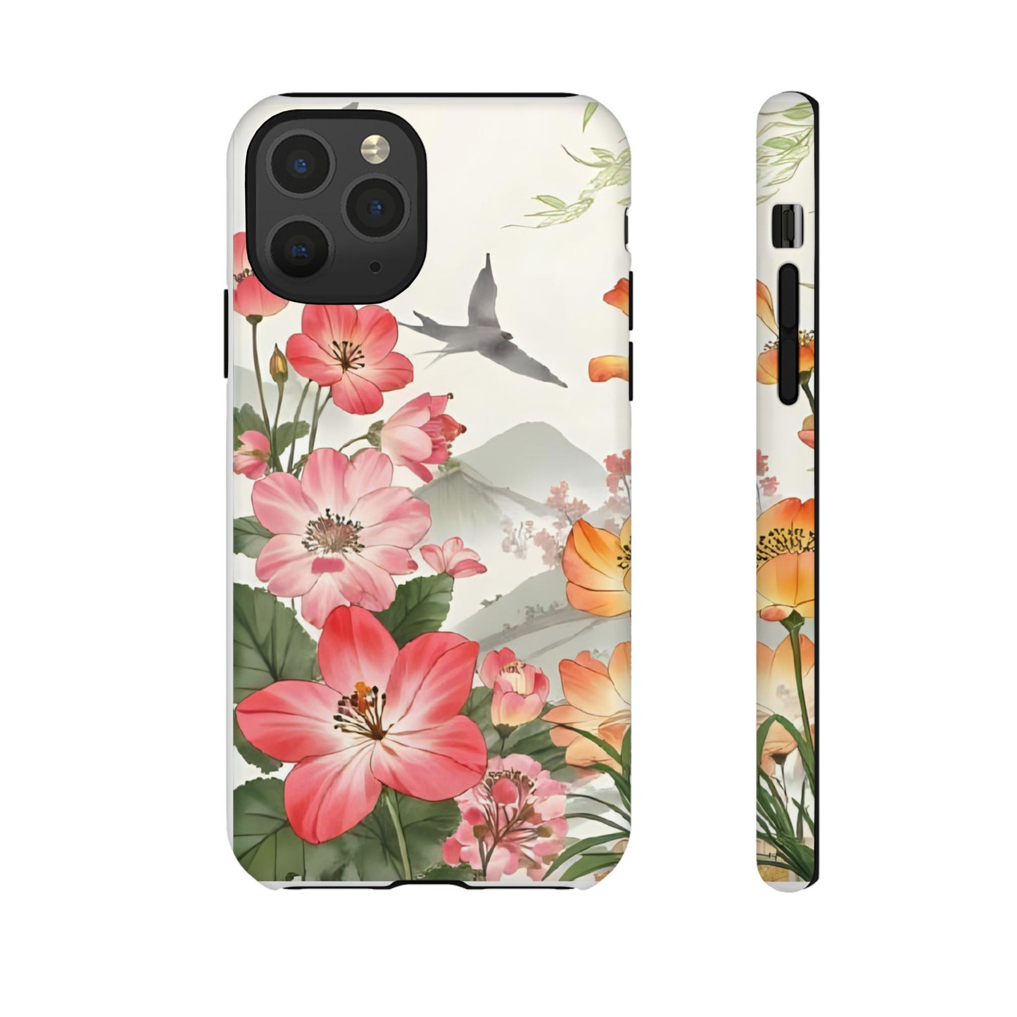 Floral Phone Case, Tough Cases, Smartphone Accessories, Gift for Her, Nature Lover's Present, Floral Design, Spring Style