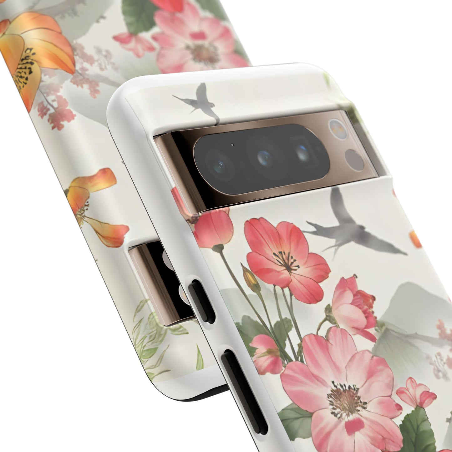 Floral Phone Case, Tough Cases, Smartphone Accessories, Gift for Her, Nature Lover's Present, Floral Design, Spring Style