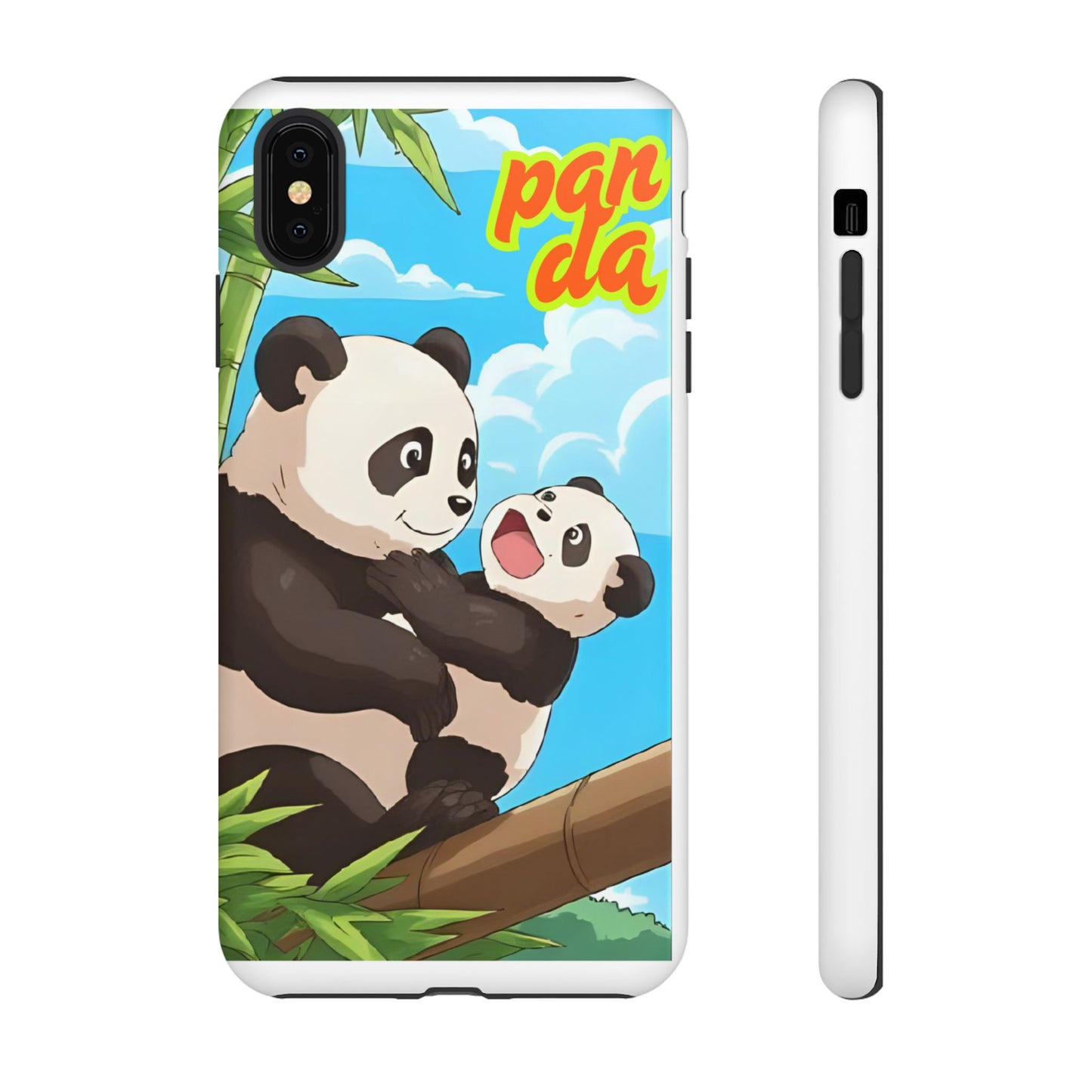 Panda Phone Case - Cute Panda Mom and Baby Design, Phone Cover for Animal Lovers, Gift for Kids and Adults, Jungle Vibe, Fun Accessory