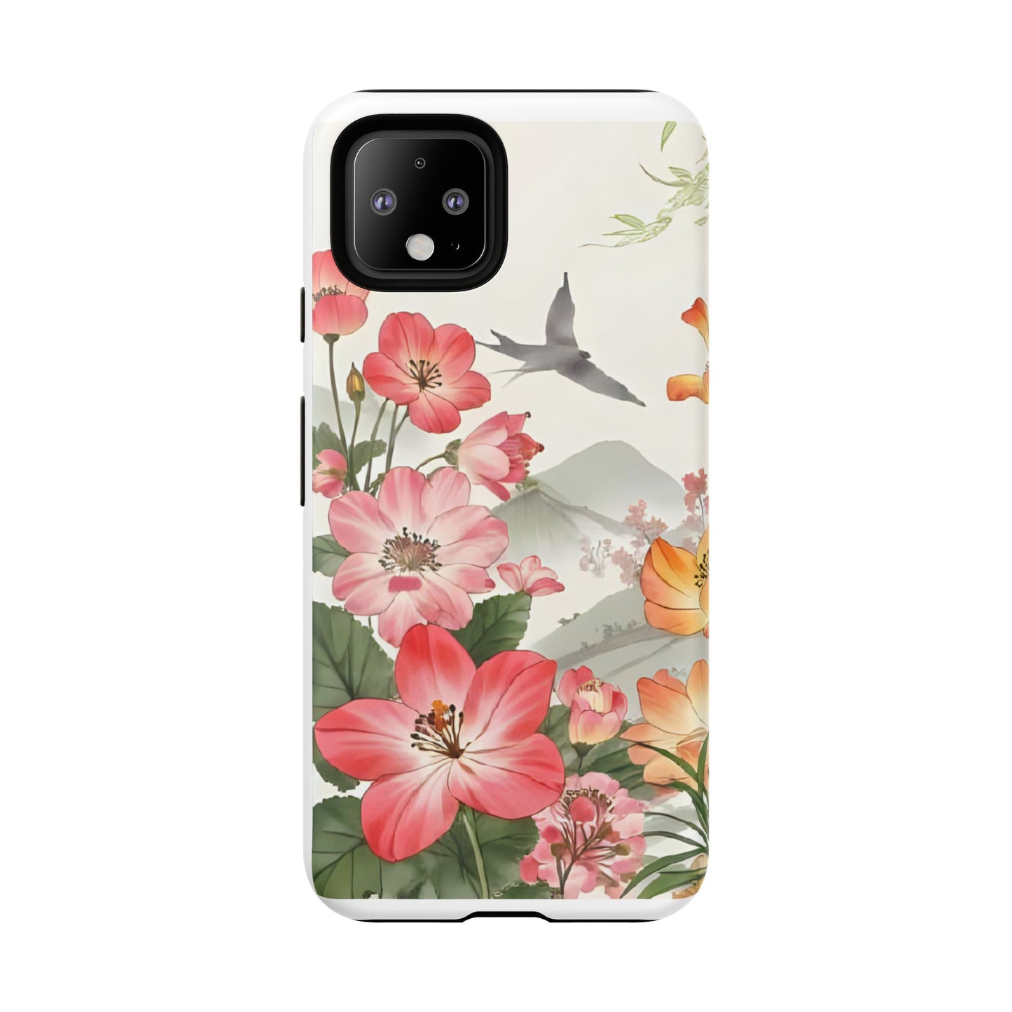 Floral Phone Case, Tough Cases, Smartphone Accessories, Gift for Her, Nature Lover's Present, Floral Design, Spring Style