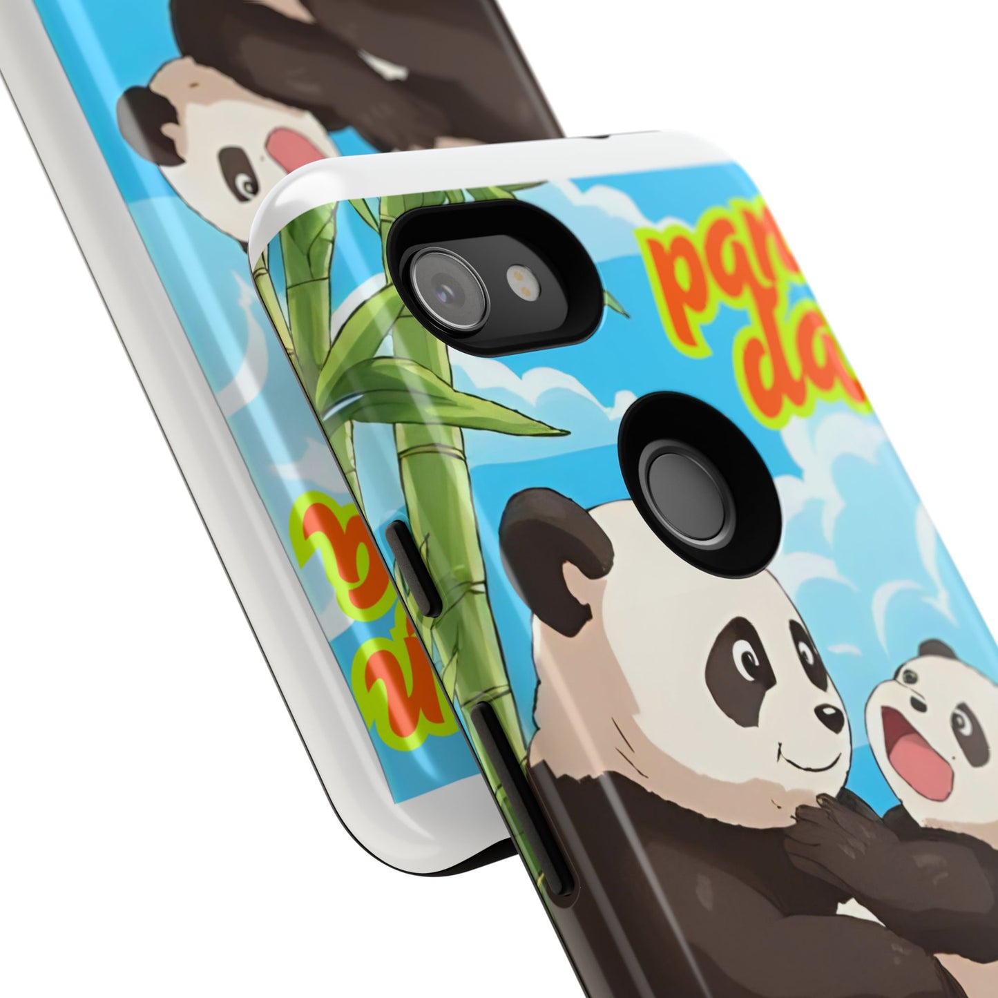 Panda Phone Case - Cute Panda Mom and Baby Design, Phone Cover for Animal Lovers, Gift for Kids and Adults, Jungle Vibe, Fun Accessory