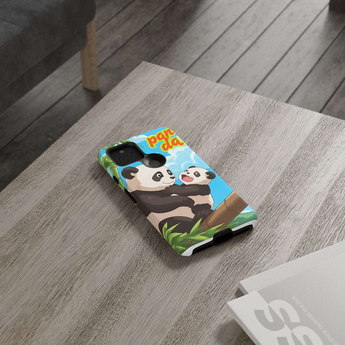 Panda Phone Case - Cute Panda Mom and Baby Design, Phone Cover for Animal Lovers, Gift for Kids and Adults, Jungle Vibe, Fun Accessory