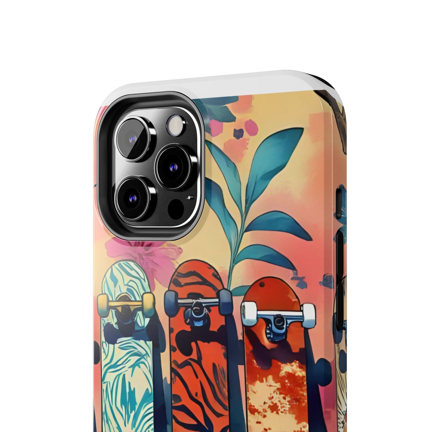 Skateboard Art Phone Cases | Tough Phone Covers for Skaters | Unique Gift for Skateboard Lovers, Trendy Protection, Custom Designs