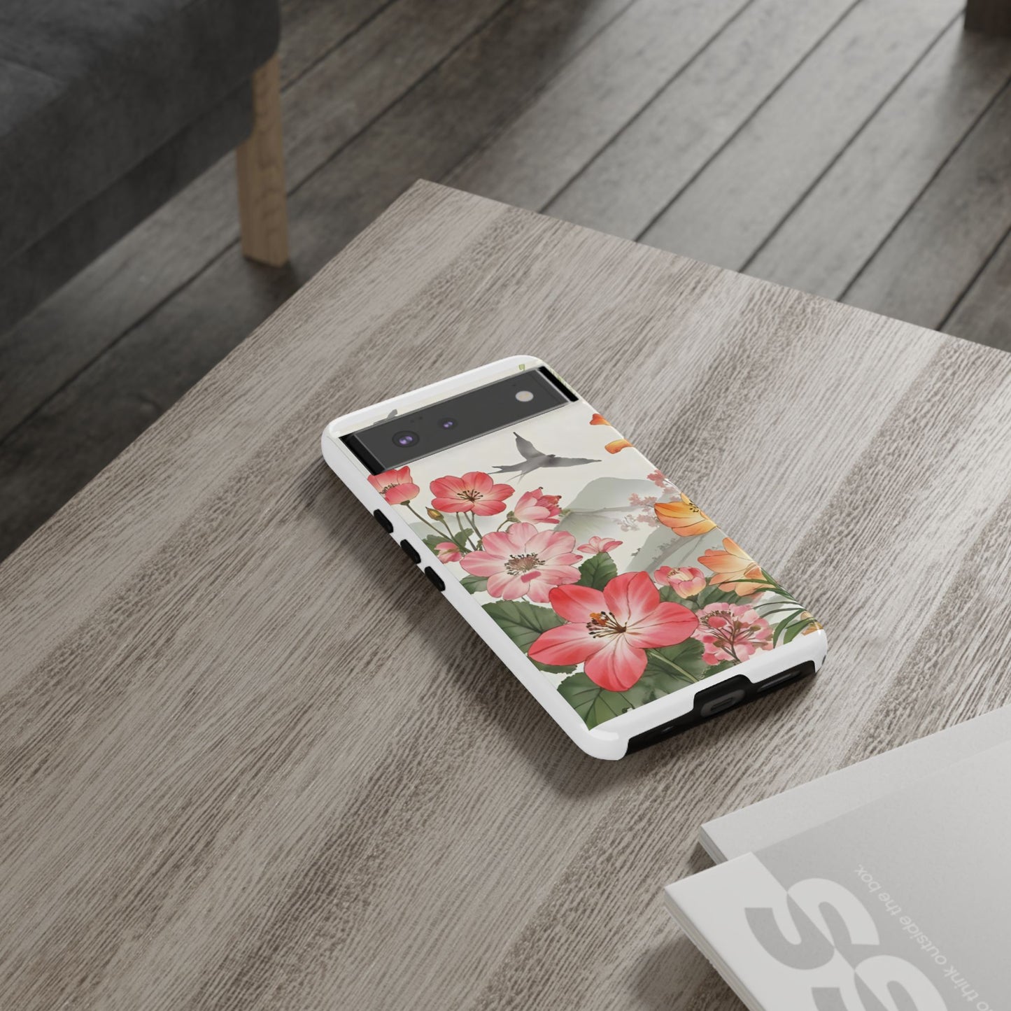 Floral Phone Case, Tough Cases, Smartphone Accessories, Gift for Her, Nature Lover's Present, Floral Design, Spring Style