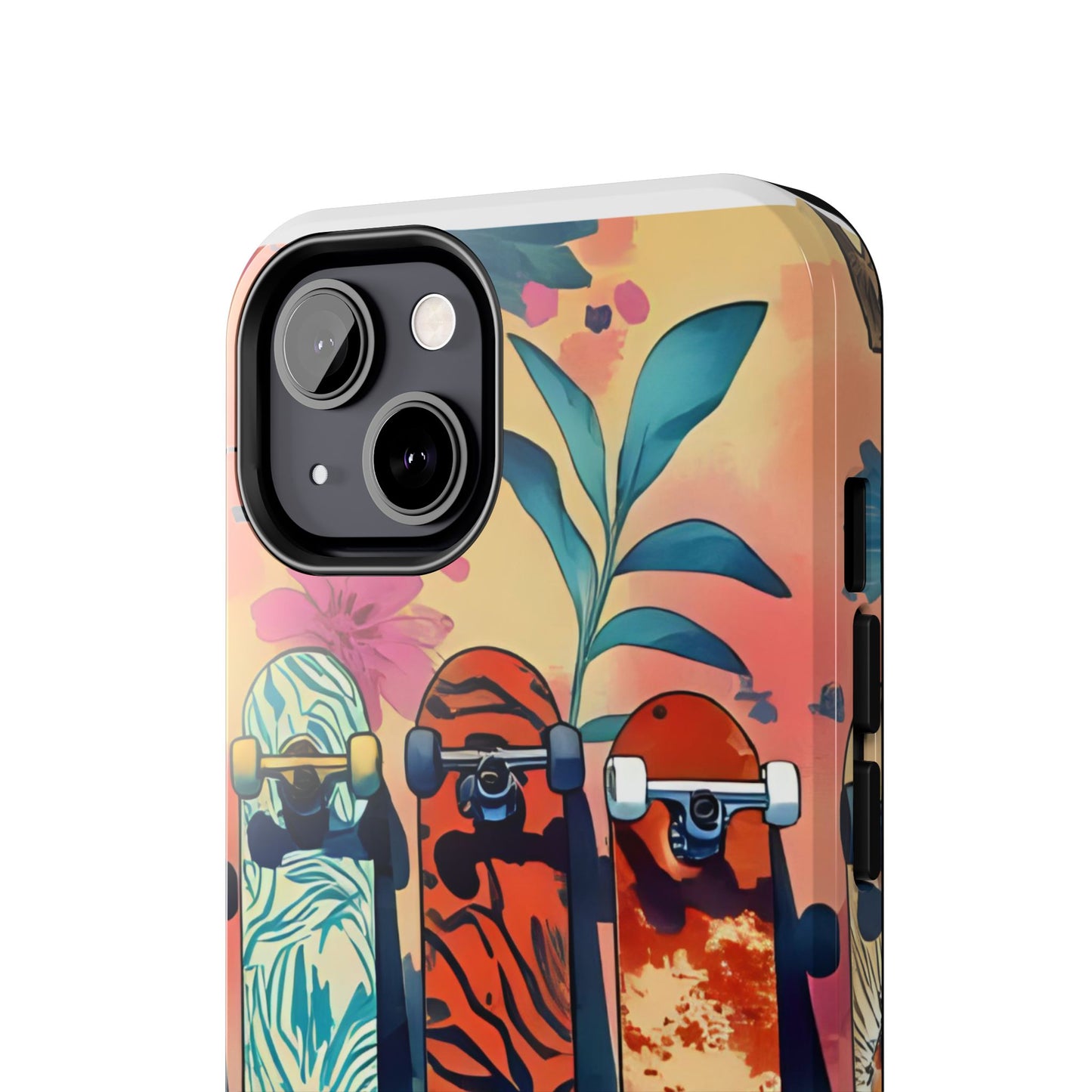 Skateboard Art Phone Cases | Tough Phone Covers for Skaters | Unique Gift for Skateboard Lovers, Trendy Protection, Custom Designs
