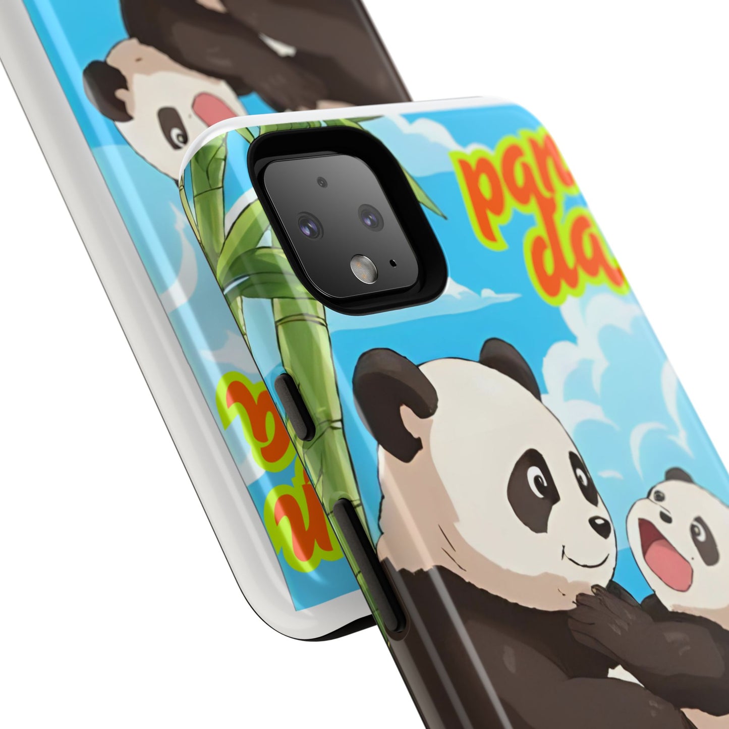 Panda Phone Case - Cute Panda Mom and Baby Design, Phone Cover for Animal Lovers, Gift for Kids and Adults, Jungle Vibe, Fun Accessory