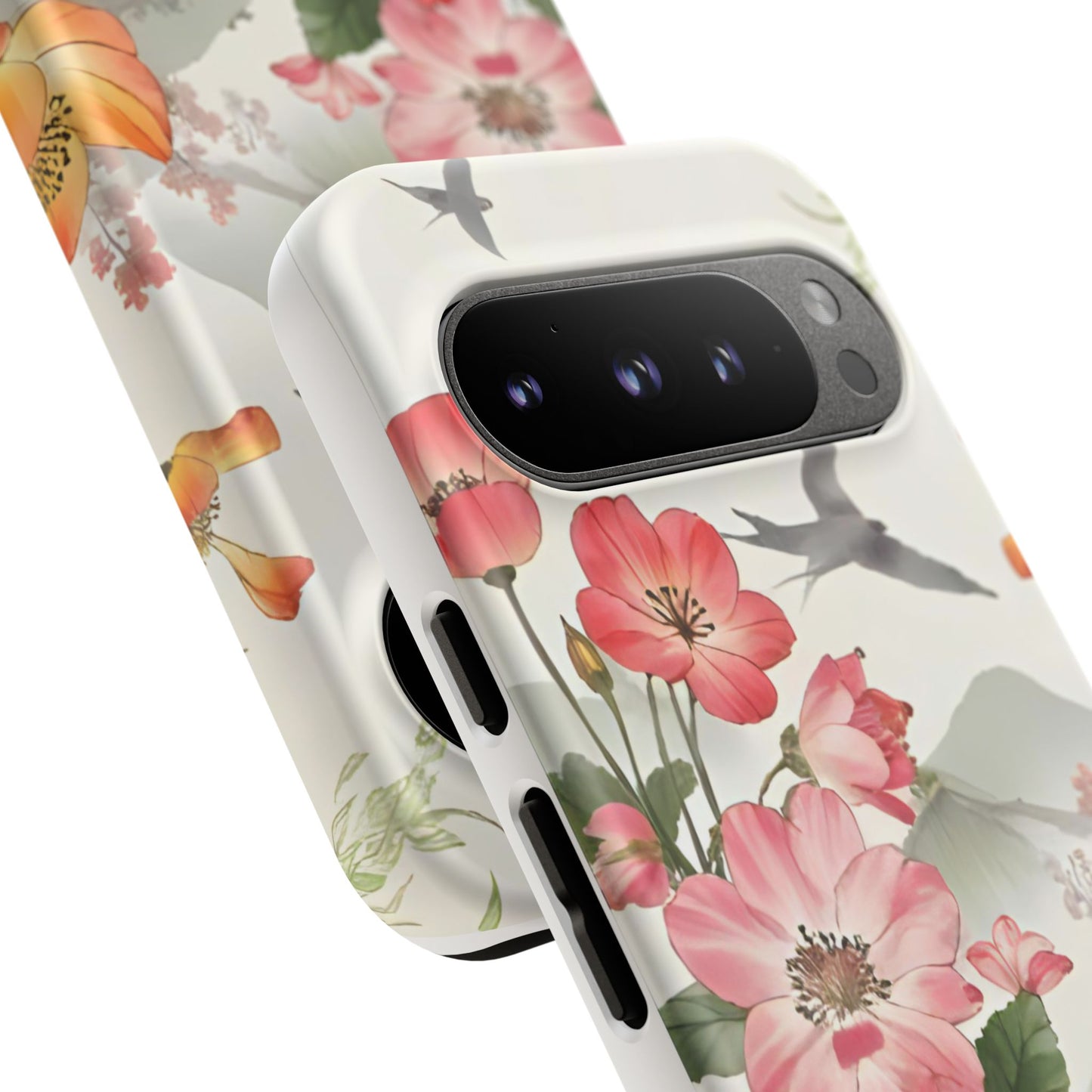 Floral Phone Case, Tough Cases, Smartphone Accessories, Gift for Her, Nature Lover's Present, Floral Design, Spring Style