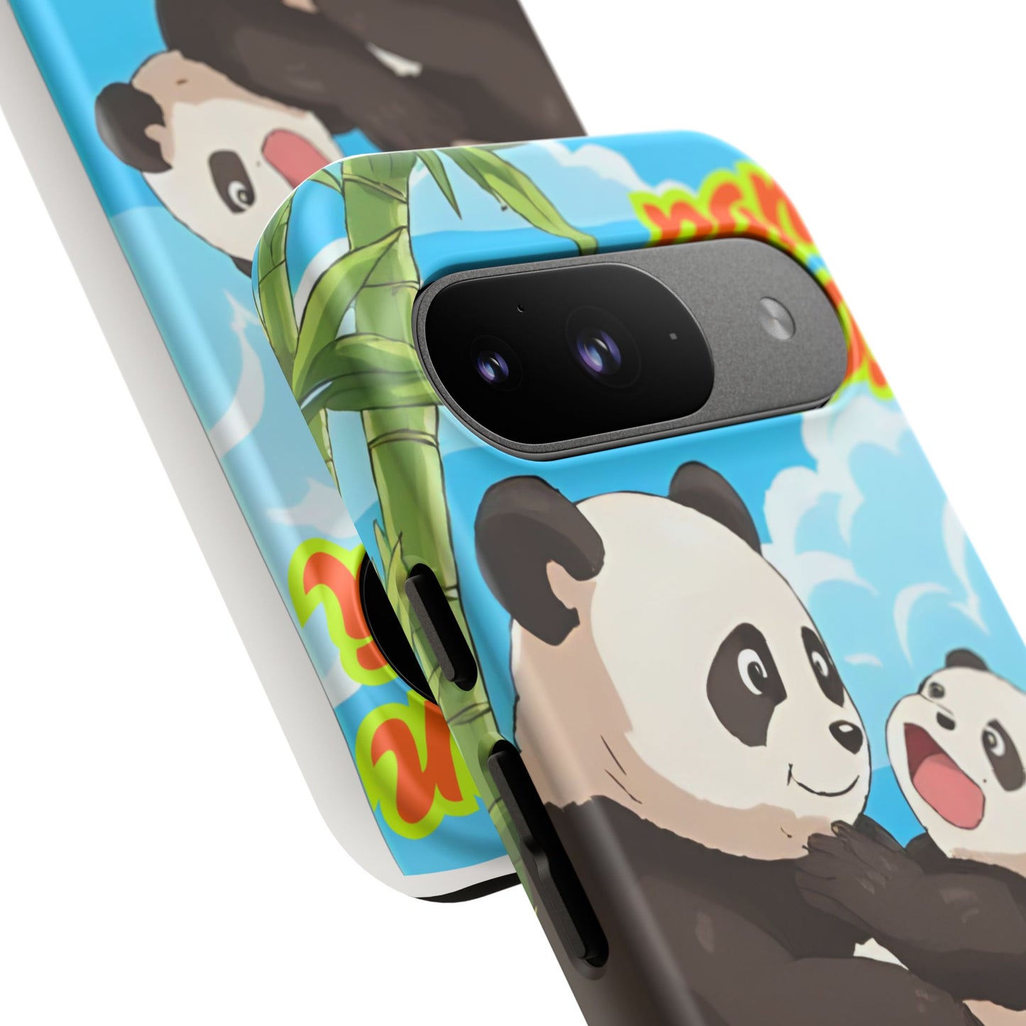 Panda Phone Case - Cute Panda Mom and Baby Design, Phone Cover for Animal Lovers, Gift for Kids and Adults, Jungle Vibe, Fun Accessory