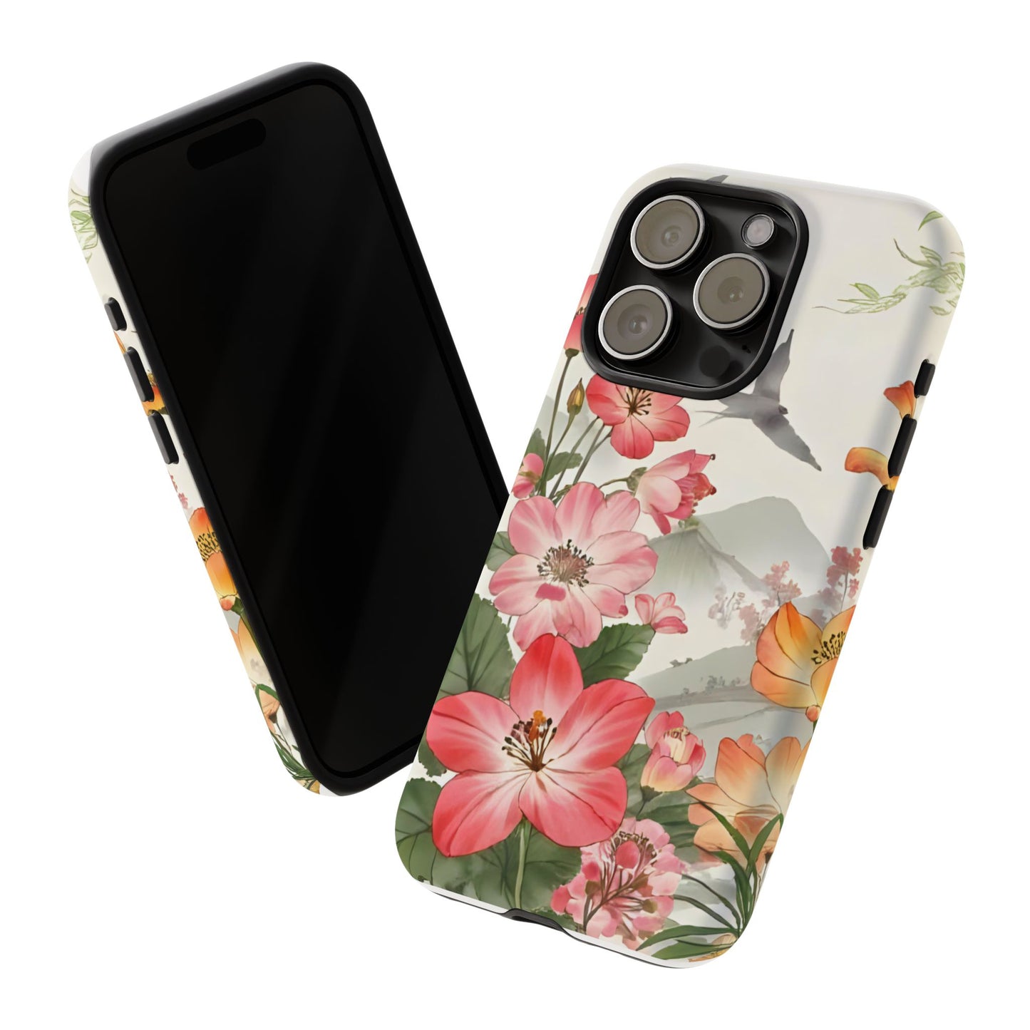Floral Phone Case, Tough Cases, Smartphone Accessories, Gift for Her, Nature Lover's Present, Floral Design, Spring Style