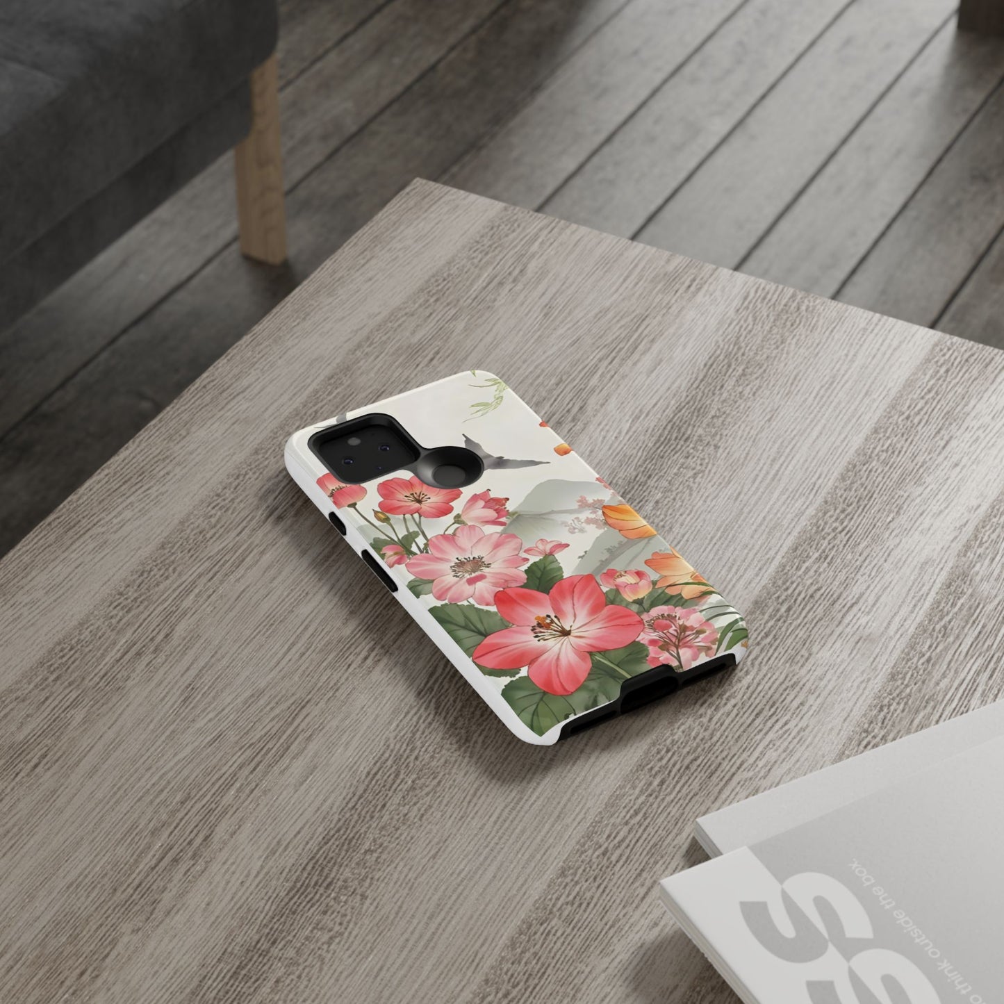 Floral Phone Case, Tough Cases, Smartphone Accessories, Gift for Her, Nature Lover's Present, Floral Design, Spring Style