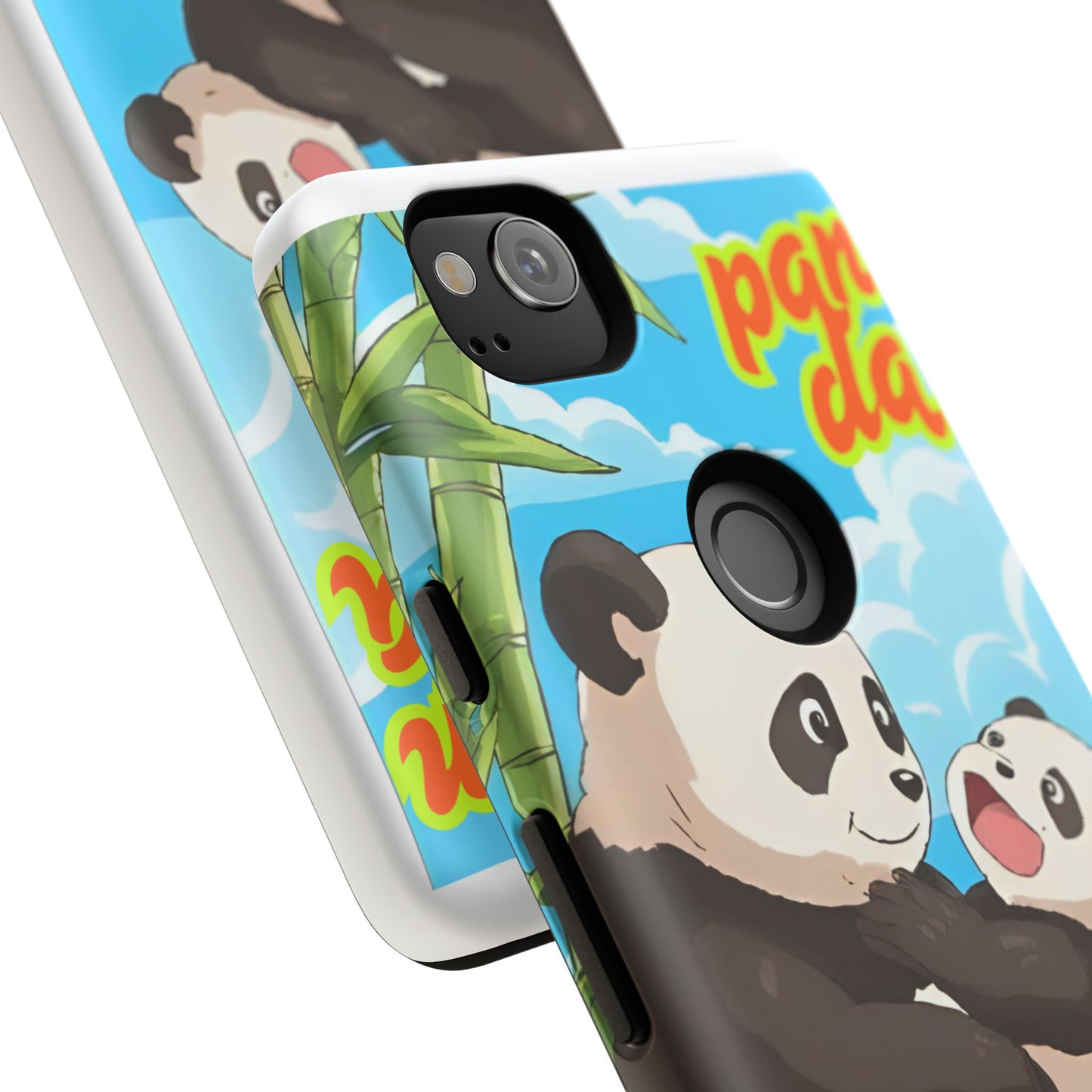 Panda Phone Case - Cute Panda Mom and Baby Design, Phone Cover for Animal Lovers, Gift for Kids and Adults, Jungle Vibe, Fun Accessory