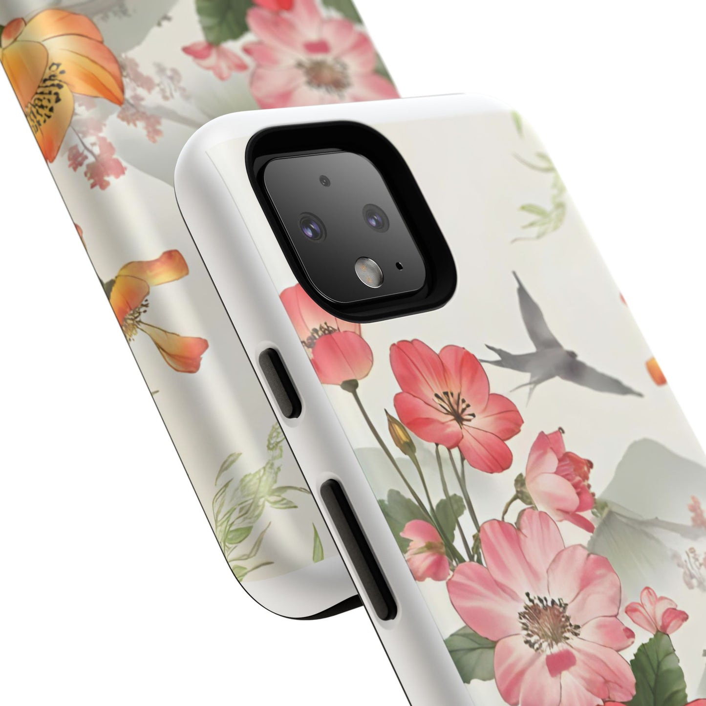 Floral Phone Case, Tough Cases, Smartphone Accessories, Gift for Her, Nature Lover's Present, Floral Design, Spring Style