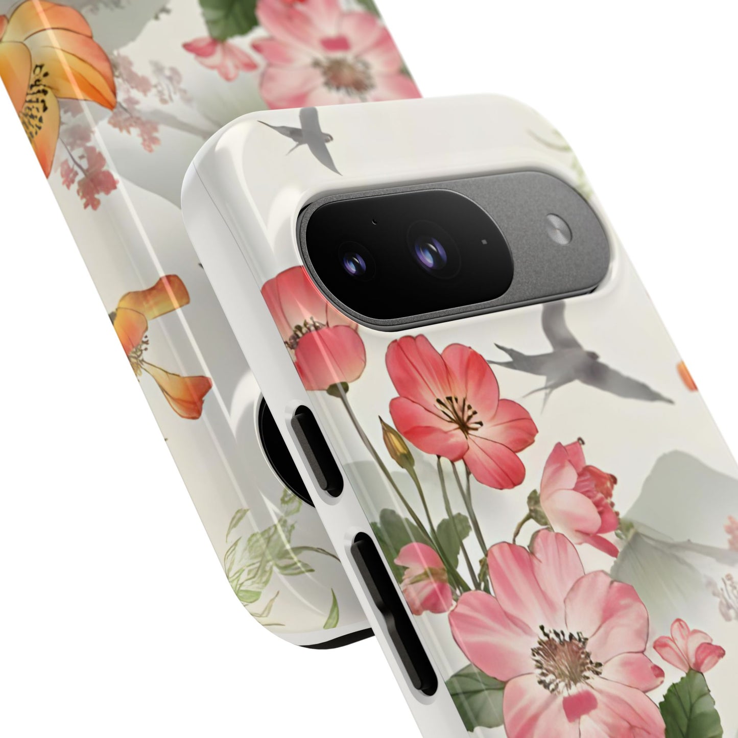 Floral Phone Case, Tough Cases, Smartphone Accessories, Gift for Her, Nature Lover's Present, Floral Design, Spring Style