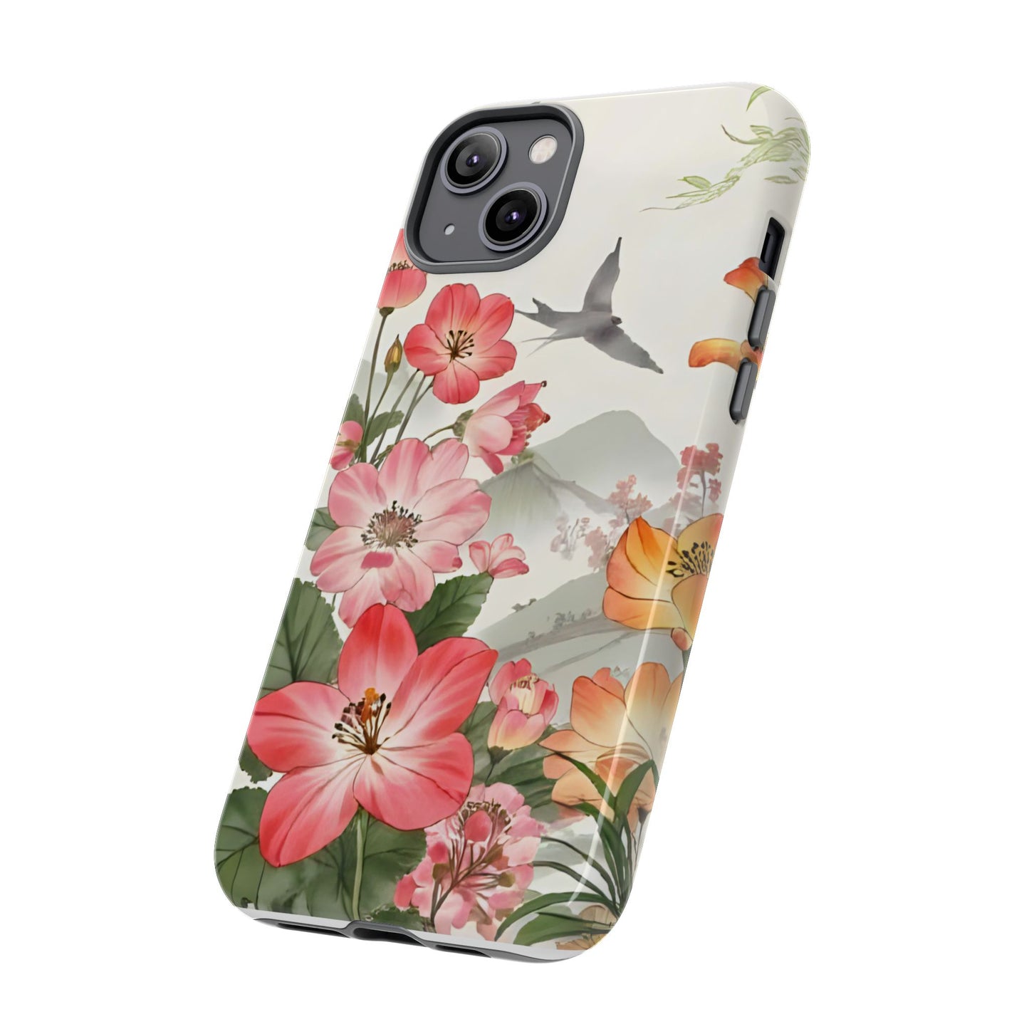 Floral Phone Case, Tough Cases, Smartphone Accessories, Gift for Her, Nature Lover's Present, Floral Design, Spring Style