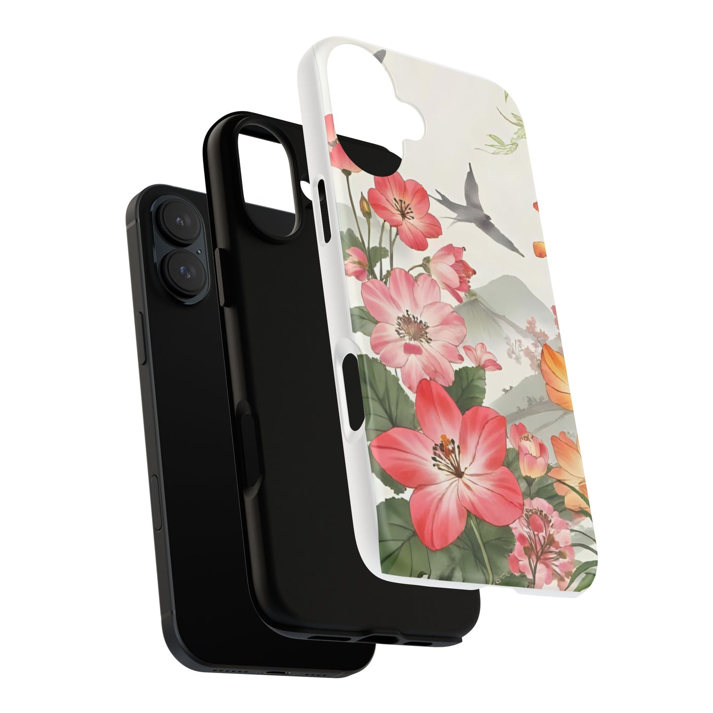 Floral Phone Case, Tough Cases, Smartphone Accessories, Gift for Her, Nature Lover's Present, Floral Design, Spring Style