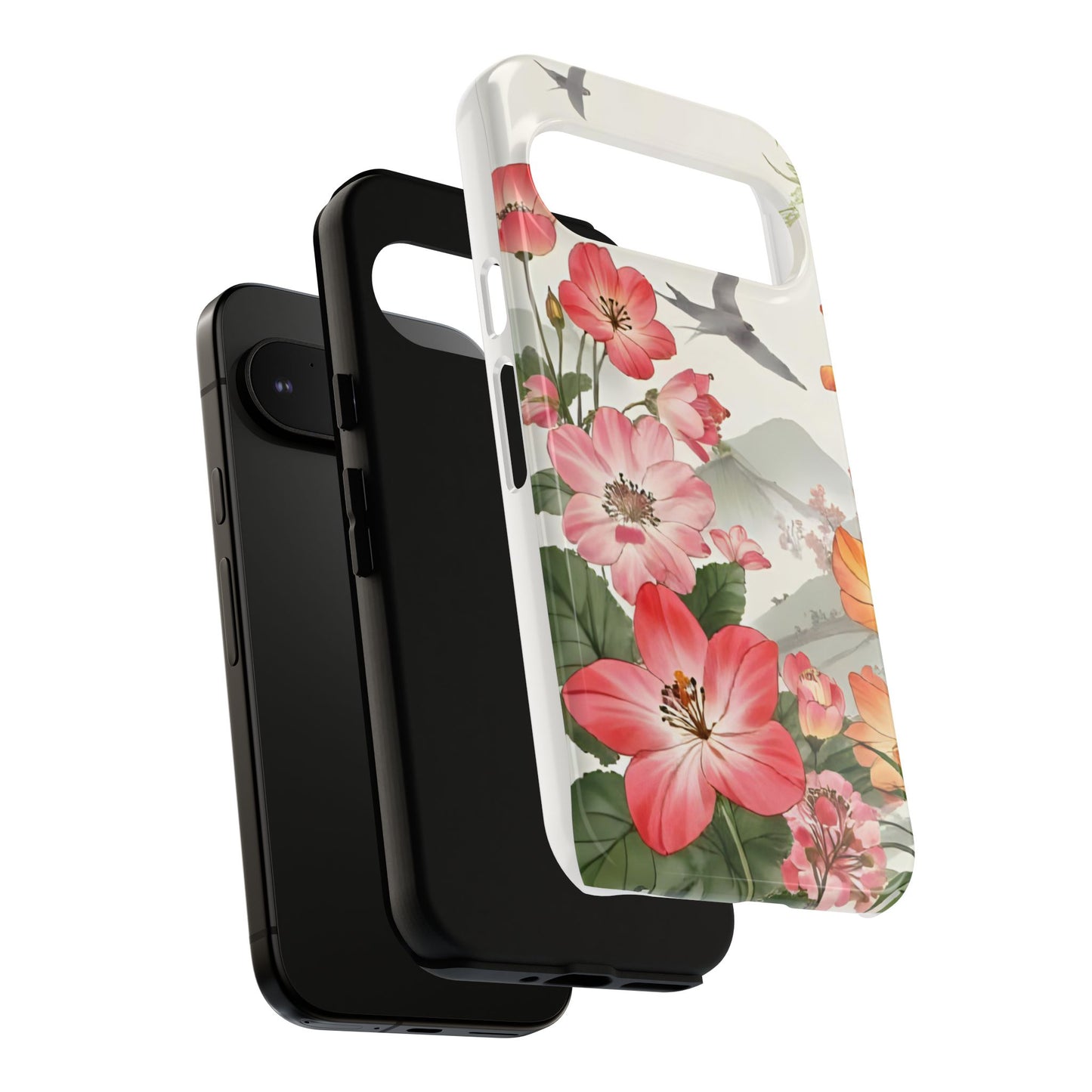 Floral Phone Case, Tough Cases, Smartphone Accessories, Gift for Her, Nature Lover's Present, Floral Design, Spring Style