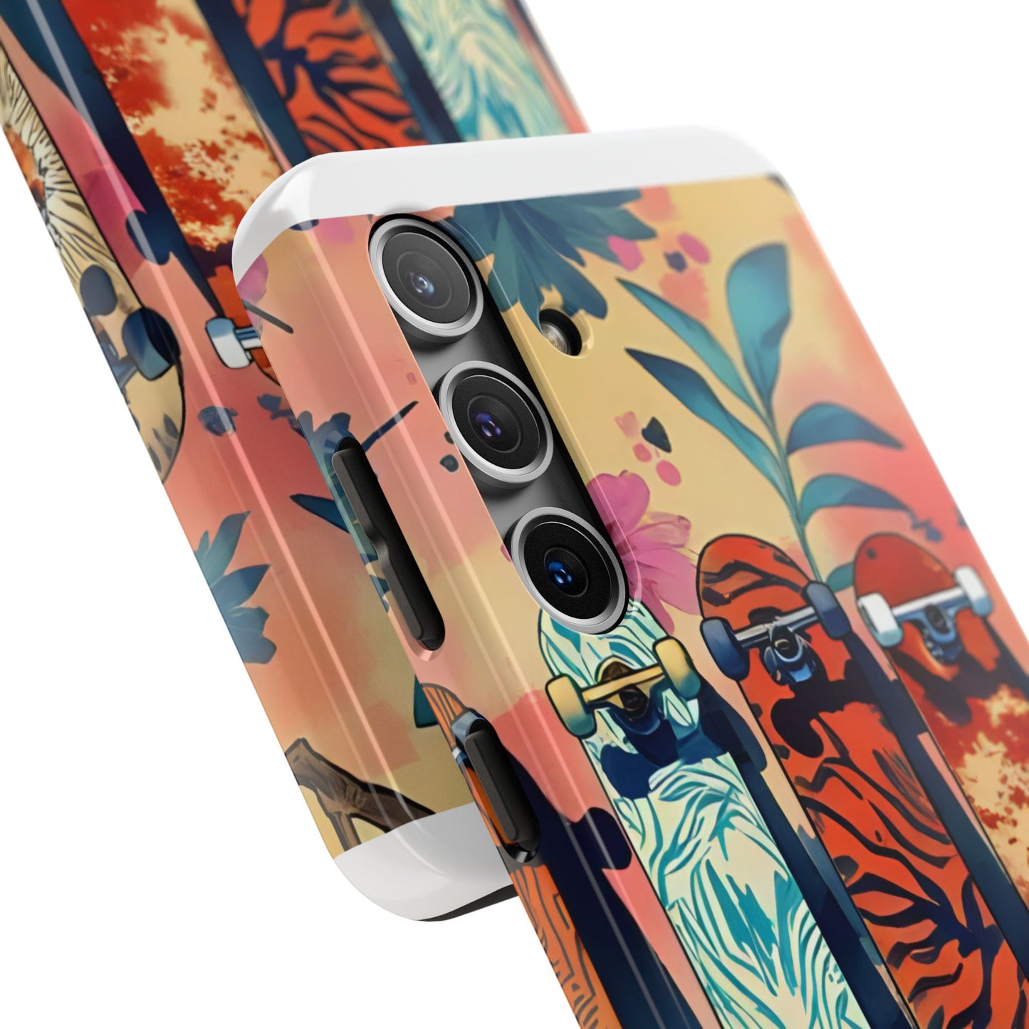 Skateboard Art Phone Cases | Tough Phone Covers for Skaters | Unique Gift for Skateboard Lovers, Trendy Protection, Custom Designs