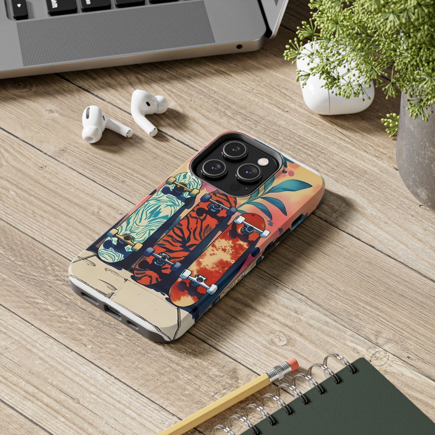Skateboard Art Phone Cases | Tough Phone Covers for Skaters | Unique Gift for Skateboard Lovers, Trendy Protection, Custom Designs