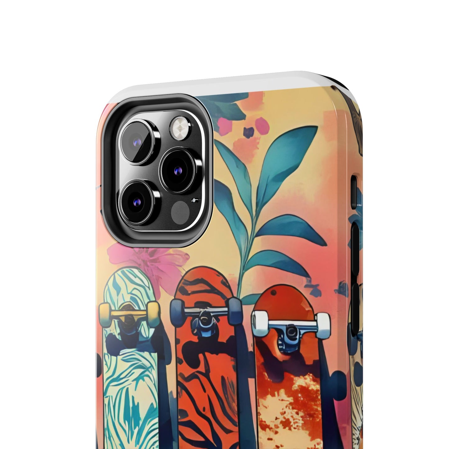 Skateboard Art Phone Cases | Tough Phone Covers for Skaters | Unique Gift for Skateboard Lovers, Trendy Protection, Custom Designs