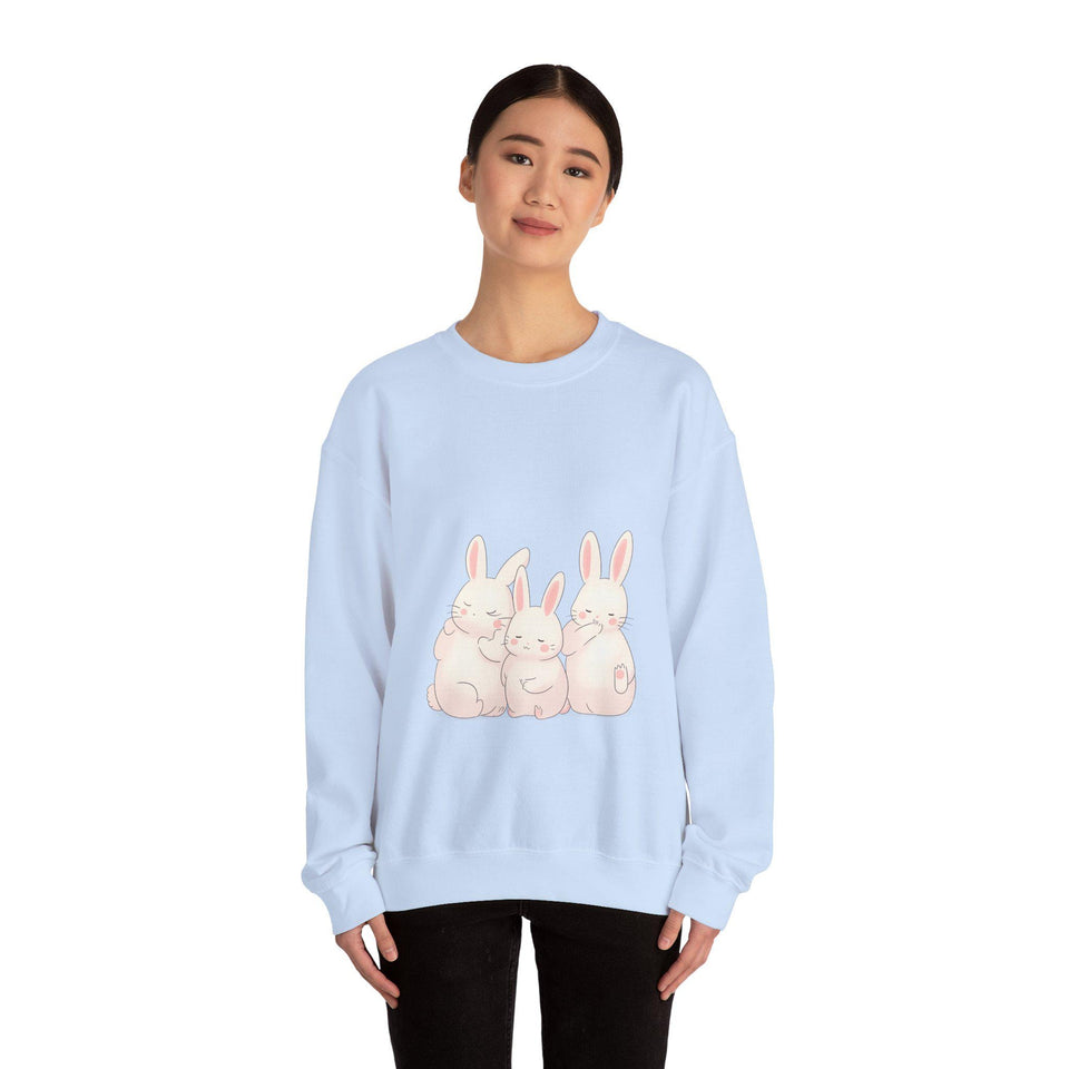 Cute Bunny Crewneck Sweatshirt