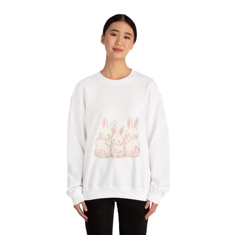 Cute Bunny Crewneck Sweatshirt
