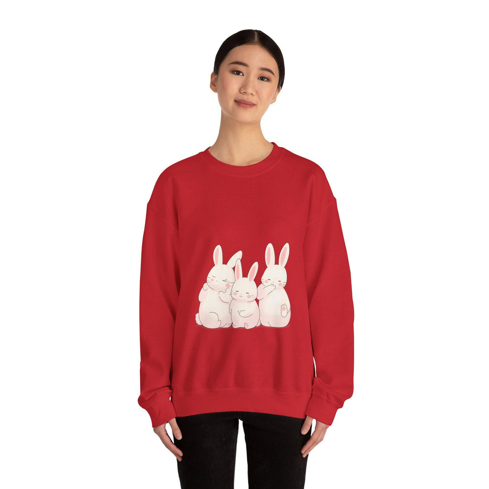 Cute Bunny Crewneck Sweatshirt